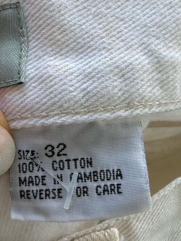 Designer Frescno White Vintage Short Size 36" / US 14 / IT 50 - 6 Thumbnail