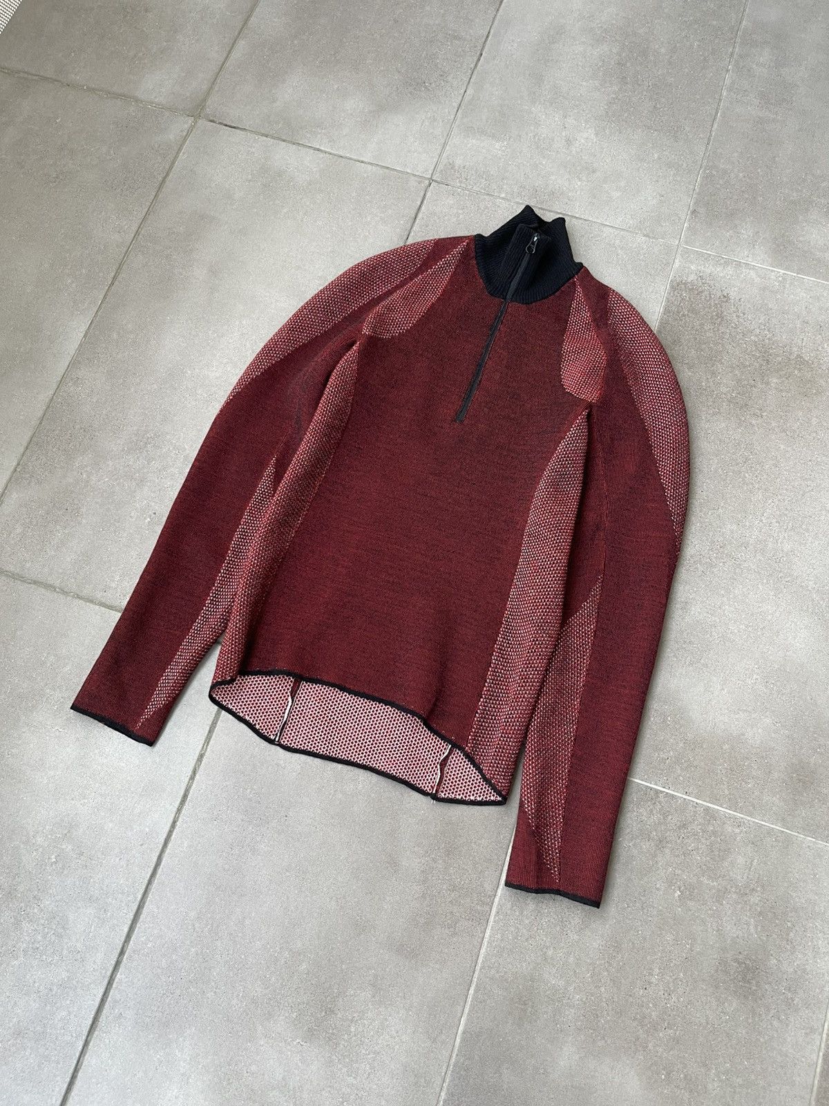 Saul Nash !DS! FW22 Saul Nash Red Open Knit Turtleneck Size US M / EU 48-50 / 2 - 8 Thumbnail
