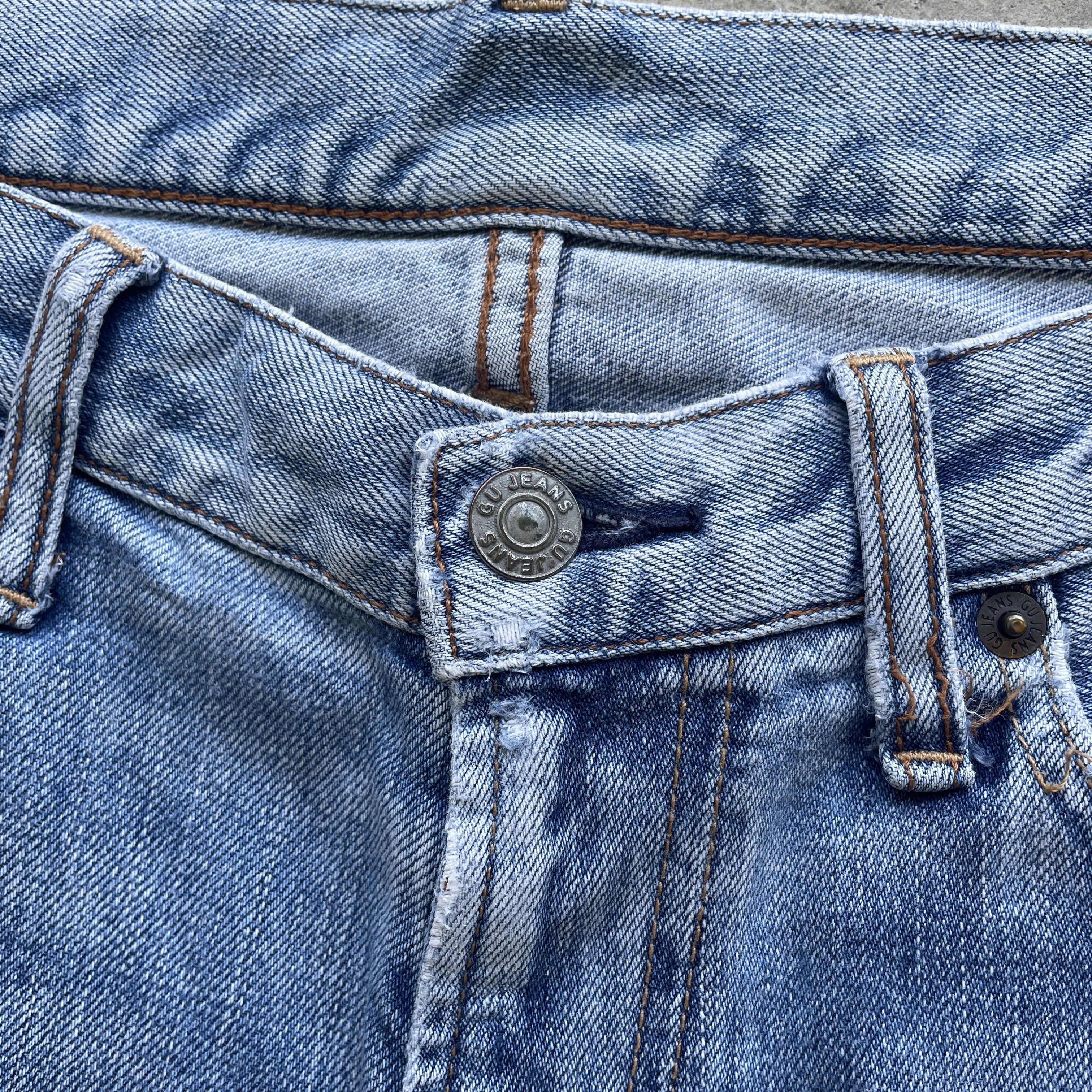 Japanese Brand VINTAGE JAPANESE DISTRESSED WASH DENIM FADED JEANS PANTS W32 Size US 32 / EU 48 - 7 Thumbnail