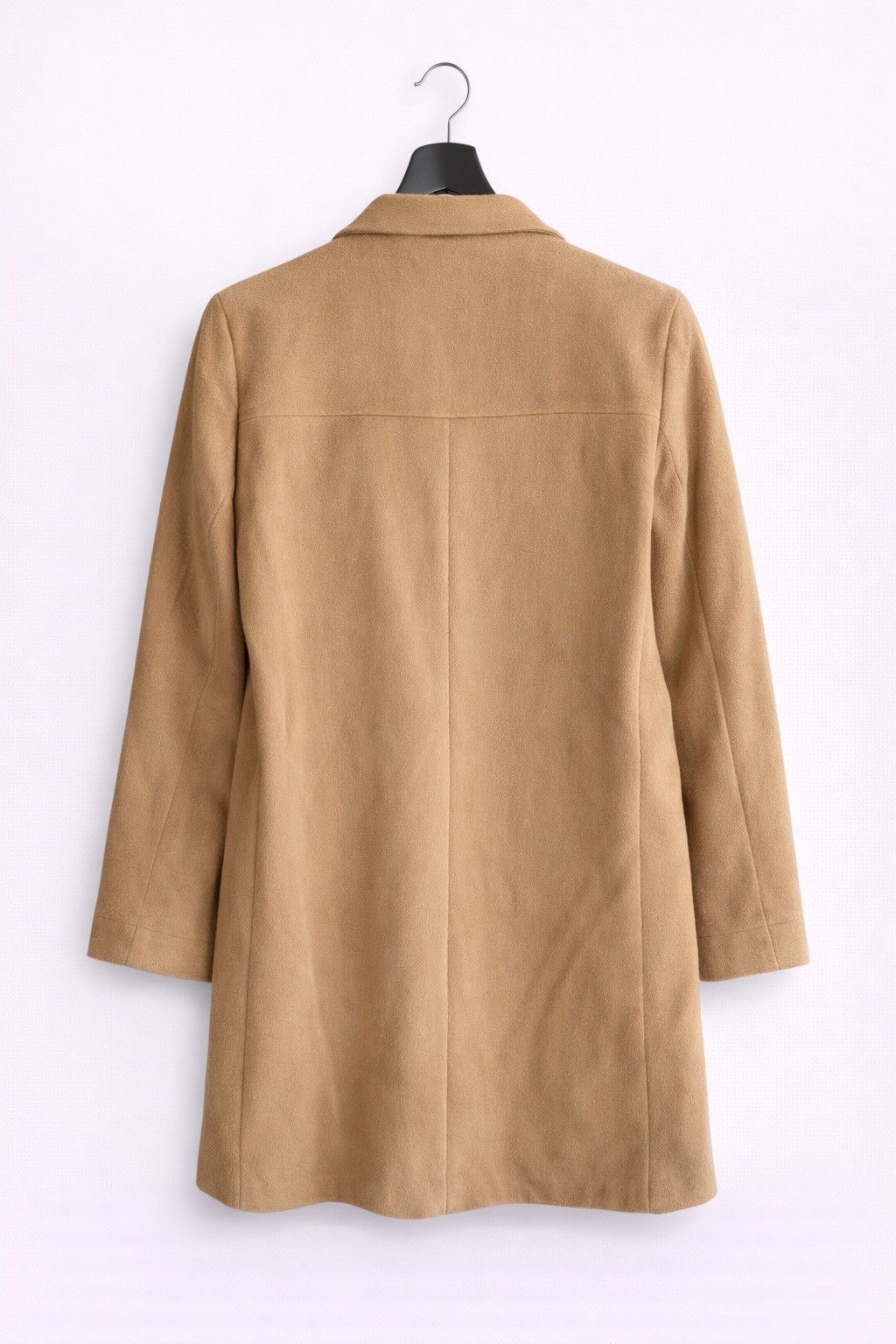 Vintage CAROLL Paris Beige Wool Blend Long Coat Classic French Size M / US 6-8 / IT 42-44 - 2 Thumbnail