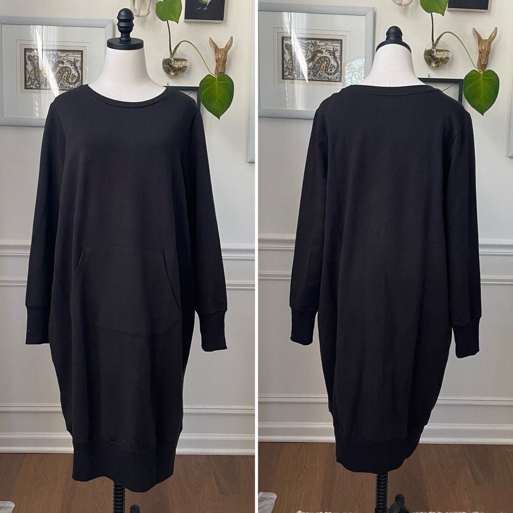 Other NWOT Universal Standard Classic Light Terry Sweatshirt Dress Size L / US 10 / IT 46 - 2 Thumbnail