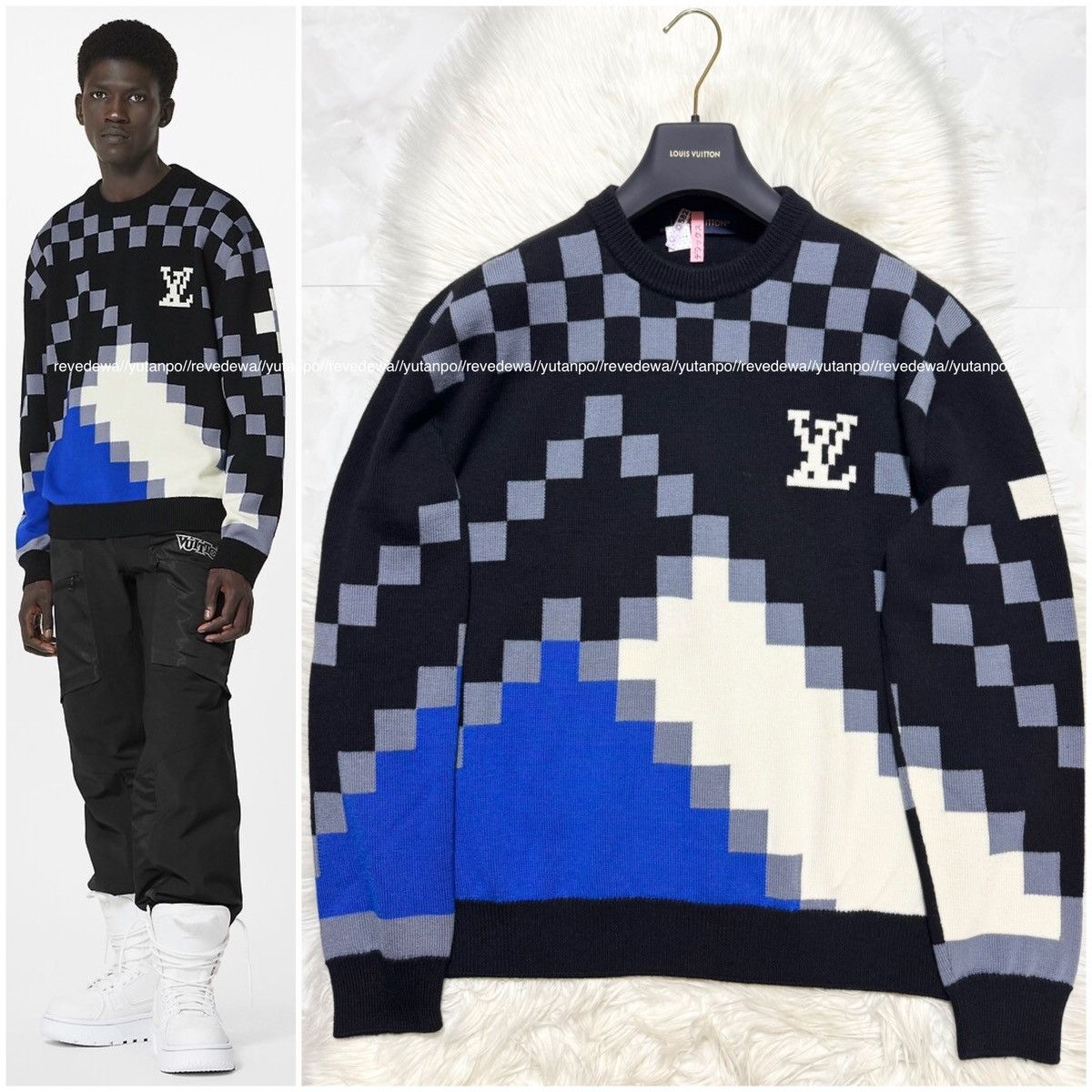 Louis Vuitton Catalog-Featured Louis Vuitton Fair Isle Macro Sweater Size US L / EU 52-54 / 3 - 1 Thumbnail
