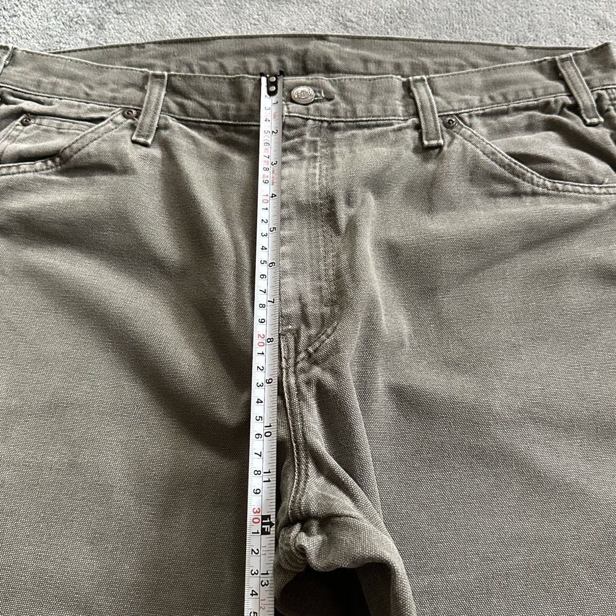 Carhartt × Dickies (36x33) Crazy Vintage Y2K Faded Dickies Carpenter Pants Moss Size US 36 / EU 52 - 10 Thumbnail
