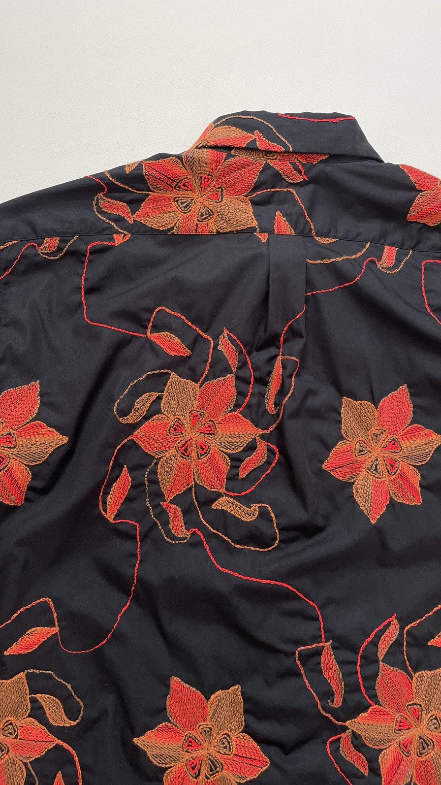Dries Van Noten A/W 17 ‘Flower Embroidered’ Black Shirt Size US M / EU 48-50 / 2 - 18 Thumbnail