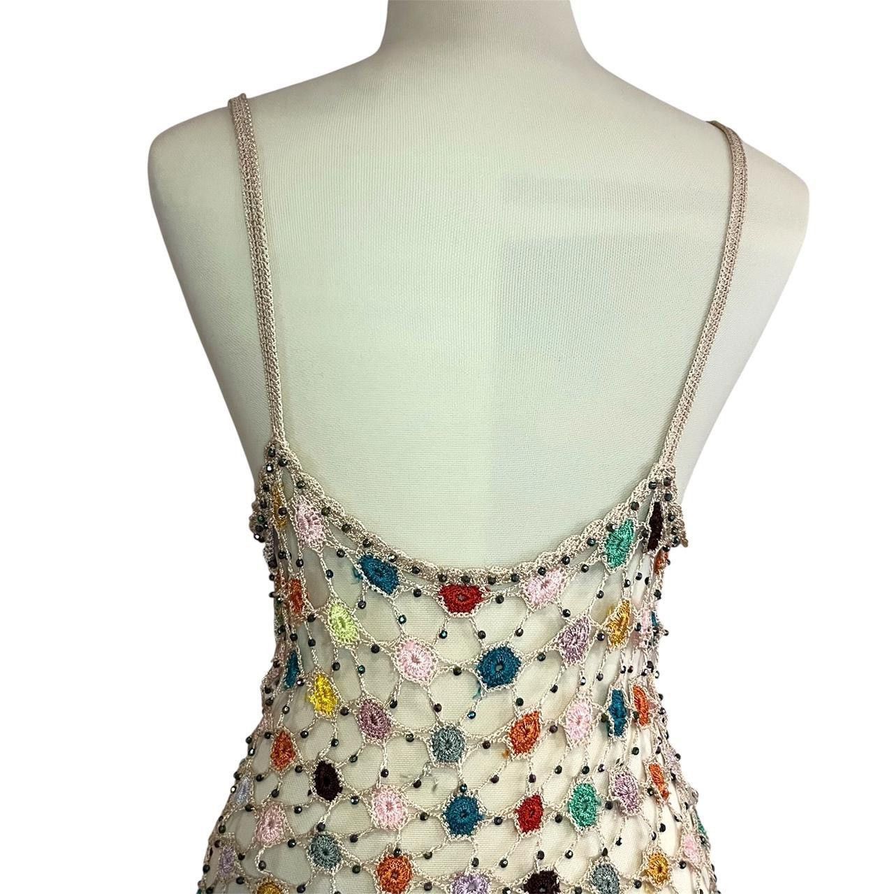 Other Multi-Color Crochet flower Mesh Tank Top Size S / US 4 / IT 40 - 7 Thumbnail