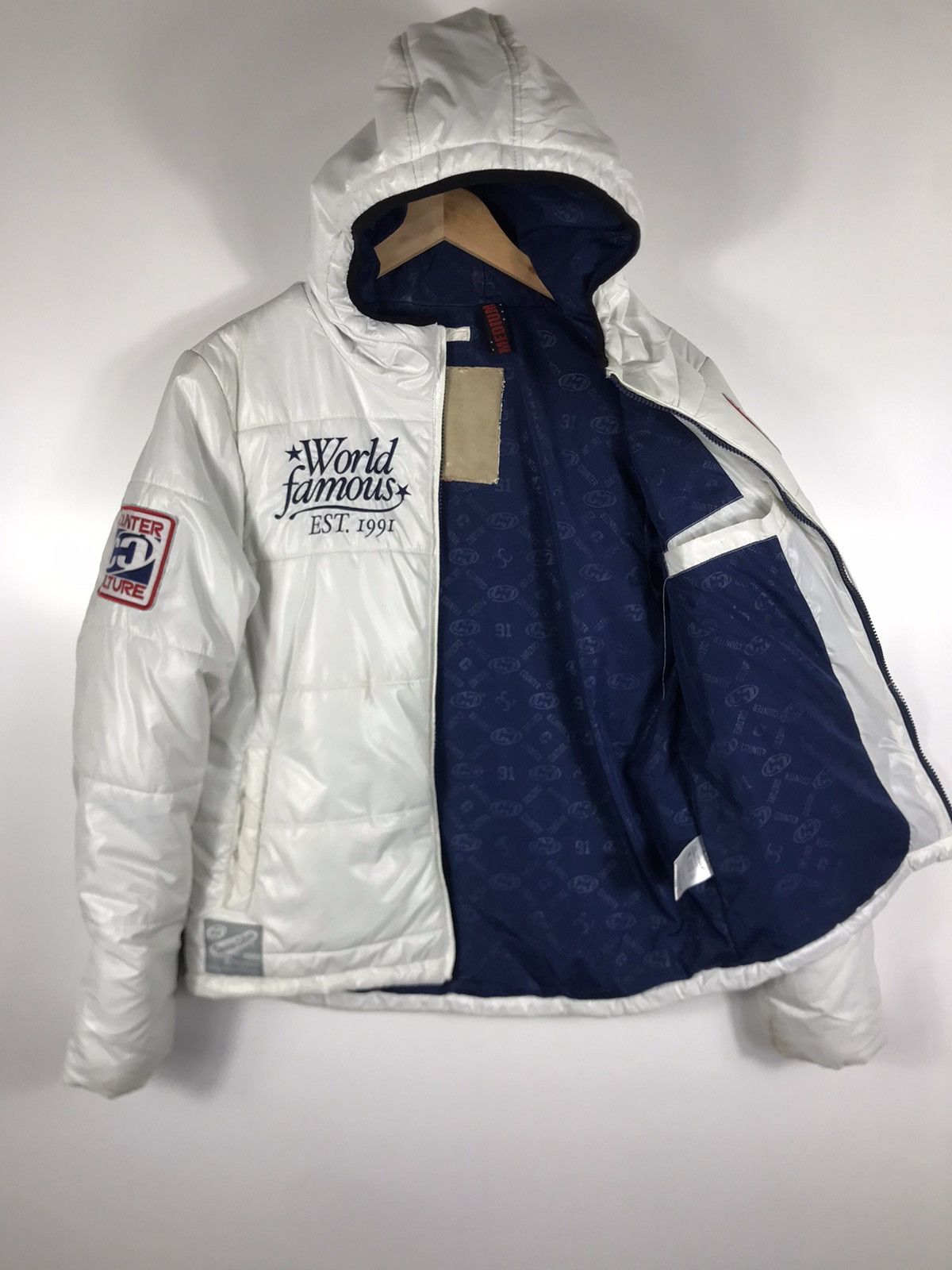 Sex Skateboards ⚡️Vintage Counter Culture Hooded Puffer Jacket Size US M / EU 48-50 / 2 - 9 Thumbnail