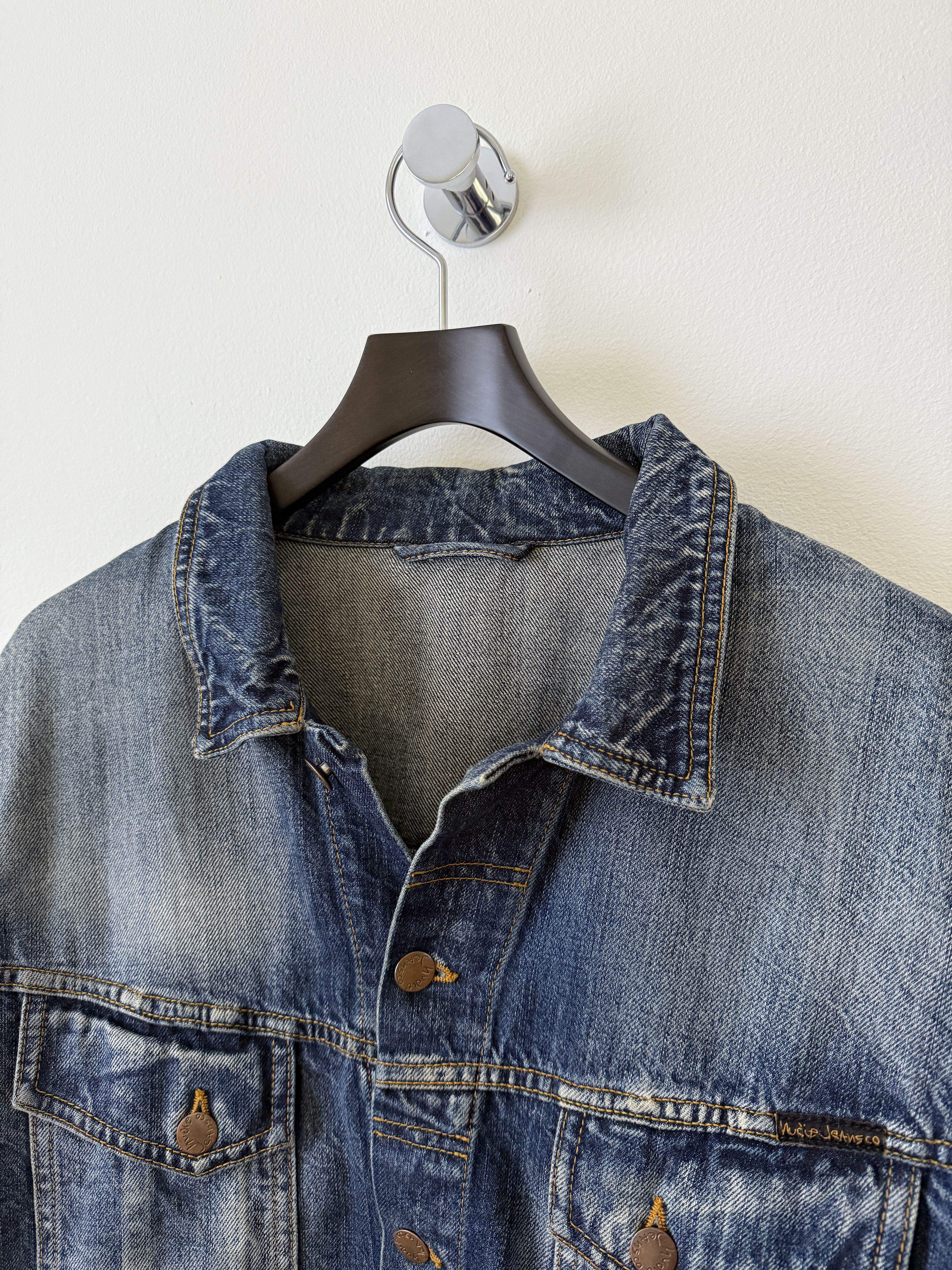 Nudie Jeans Faded Denim Jean Jacket Size US XXL / EU 58 / 5 - 6 Thumbnail