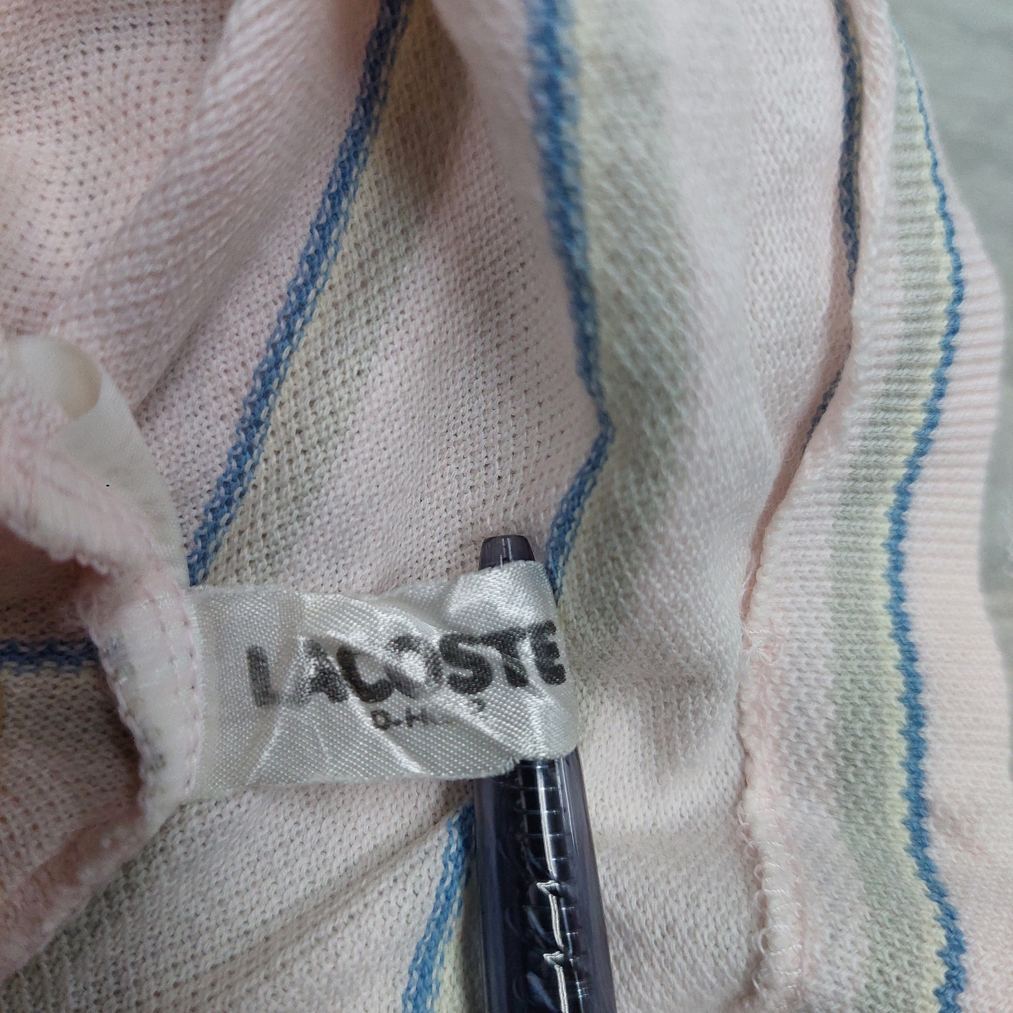 Lacoste Vintage Lacoste Striped Long Sleeve Polo Shirt Size US M / EU 48-50 / 2 - 9 Thumbnail