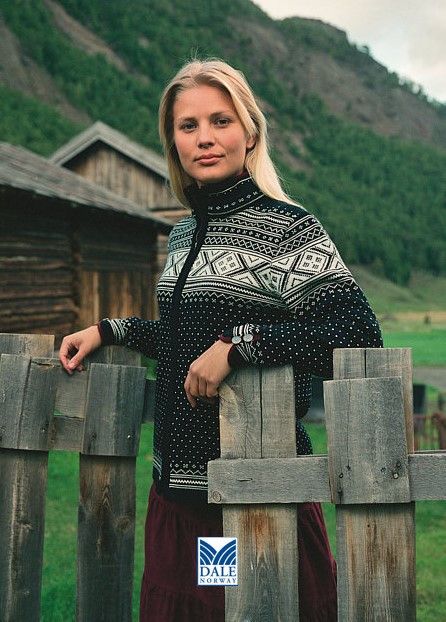 Dale Of Norway DALE OF NORWAY Valle wool cardigan/sweater/jacket. Size L Size L / US 10 / IT 46 - 1 Thumbnail