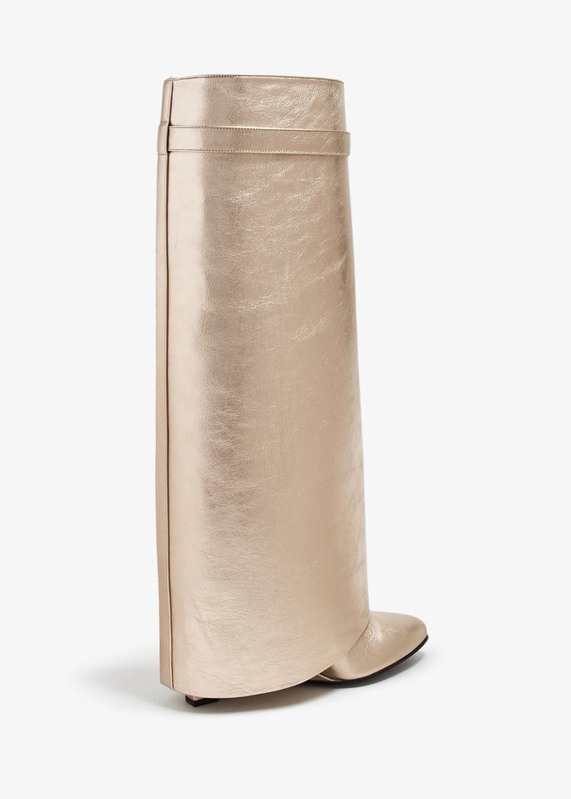 o1w1db10525 Shark Lock Pant Boots in Gold