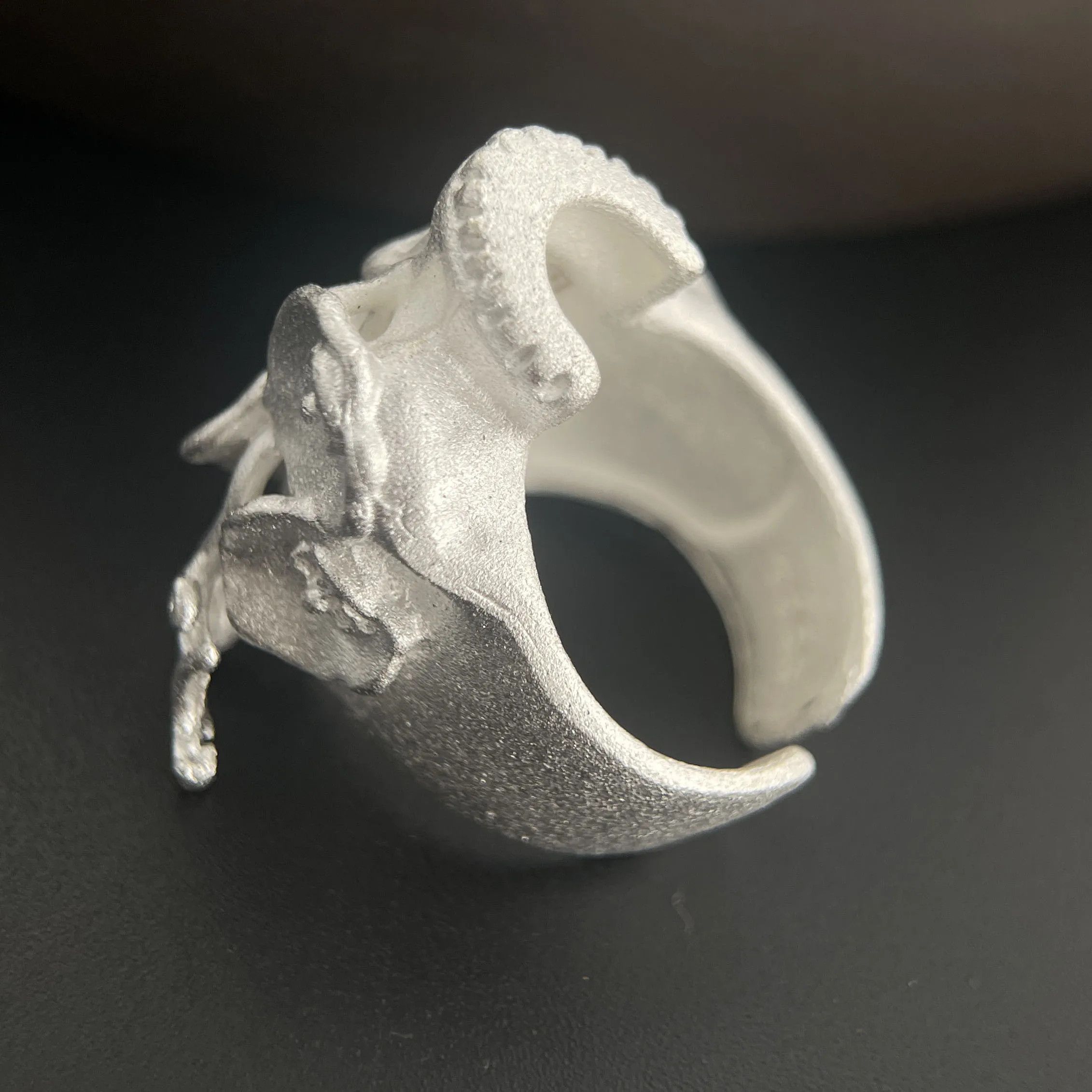 Jewelry Big Skull Ring Size ONE SIZE - 4 Thumbnail