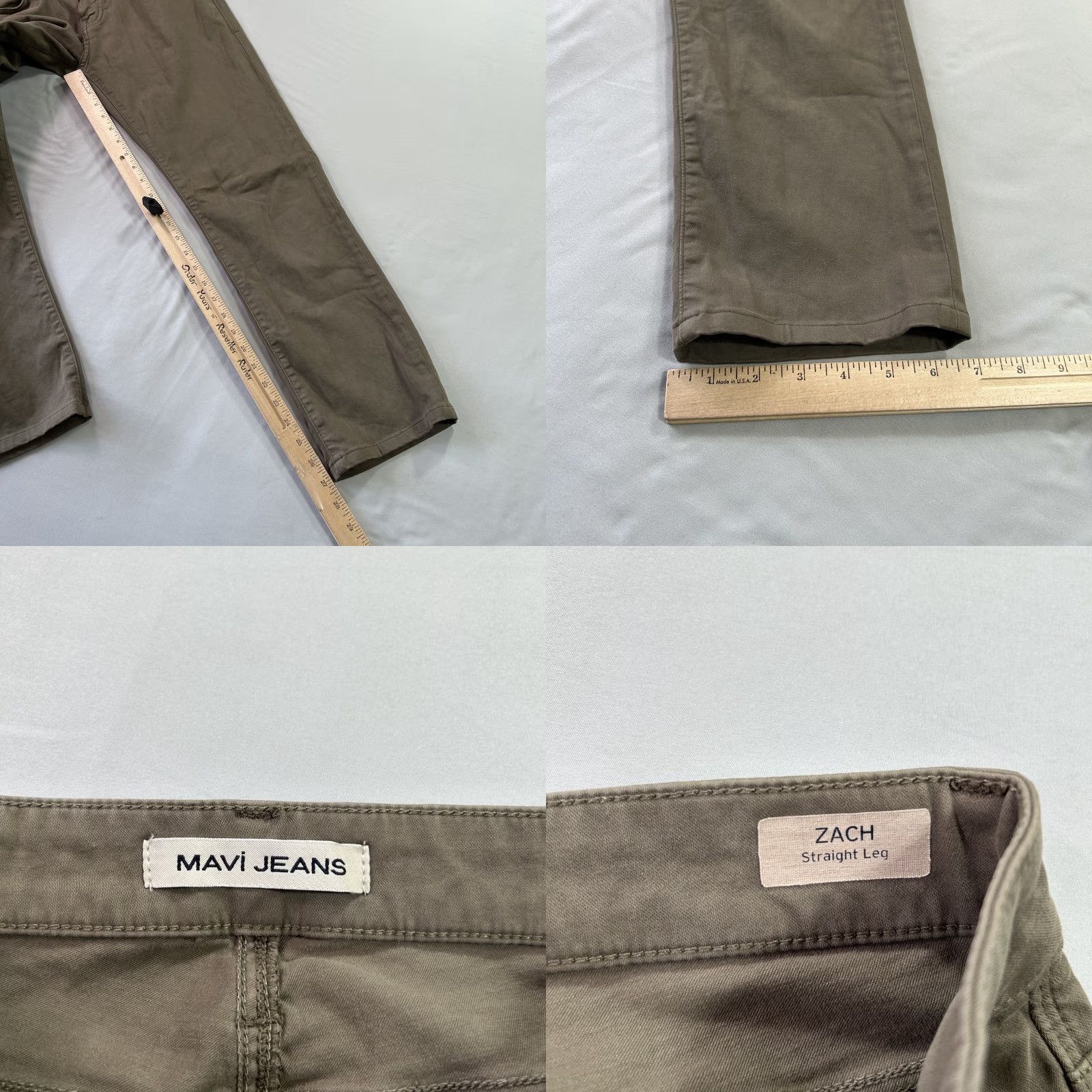 Mavi Mavi Jeans Pants Mens 28x30 Zach Straight Leg Stretch Cotton Casual Brown Size US 28 / EU 44 - 8 Thumbnail