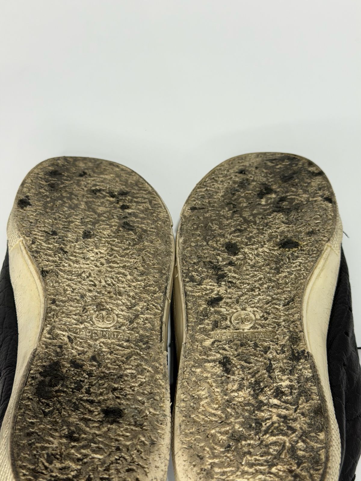 Golden Goose GOLDEN GOOSE BLACK LEATHER SNEAKERS EU 40 Size US 10 / IT 40 - 9 Thumbnail