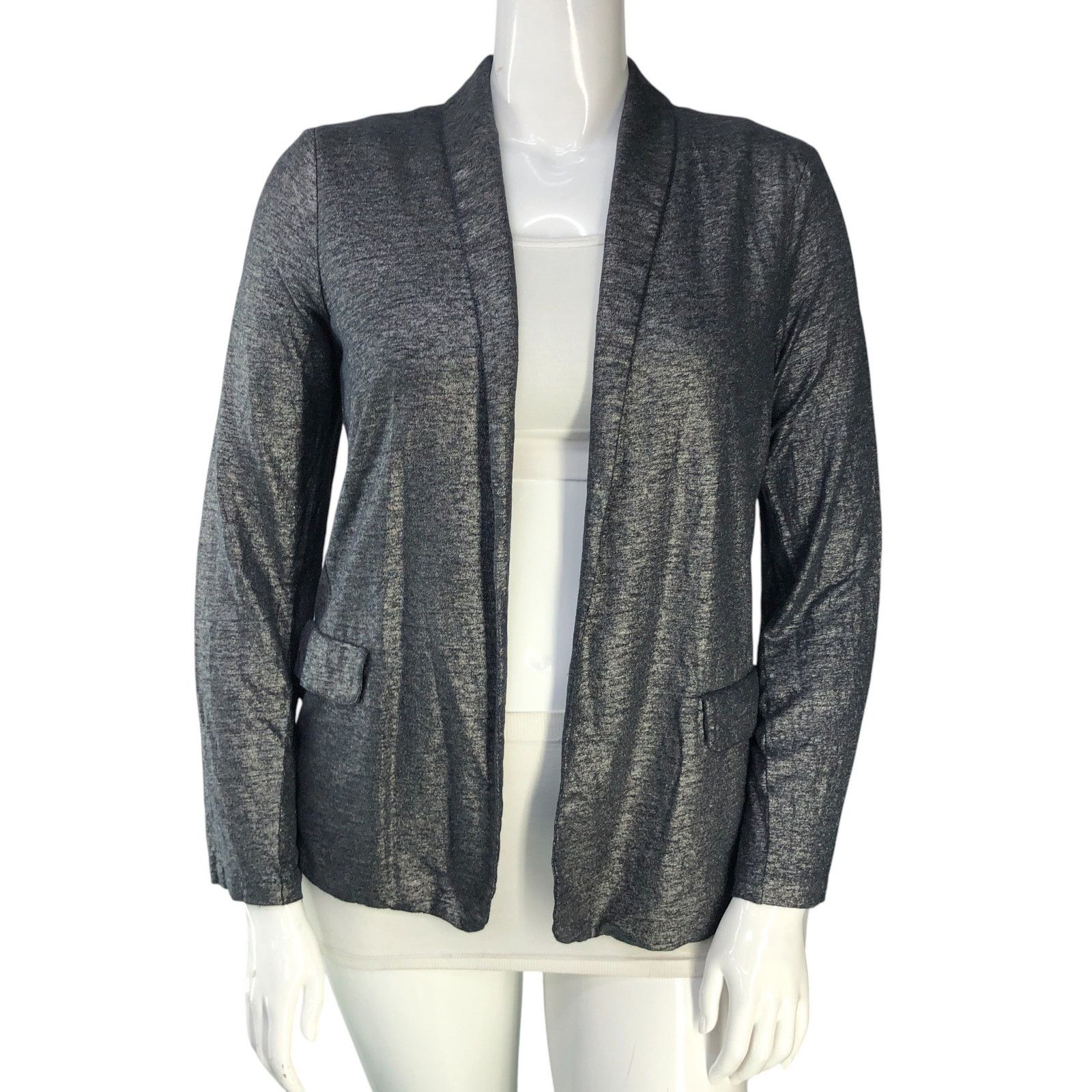 MAJESTIC FILATURES Majestic Filatures Sz 4 (XL) Blazer Open Front Linen Stretch Size L / US 10 / IT 46 - 11 Thumbnail