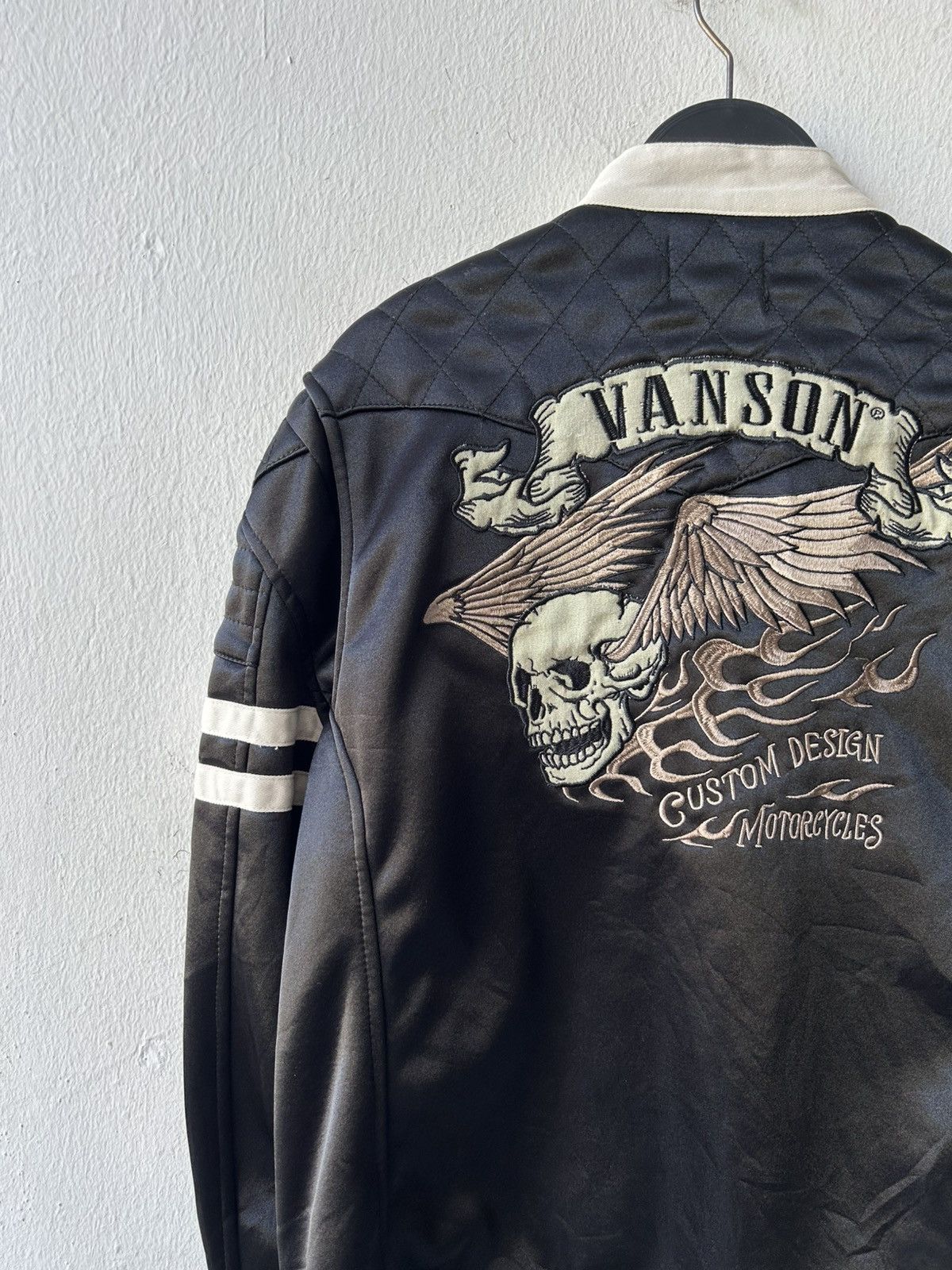 Vanson Leathers Vanson Motorcycle Jacket Skull Falmes Jacket Size US XL / EU 56 / 4 - 17 Thumbnail