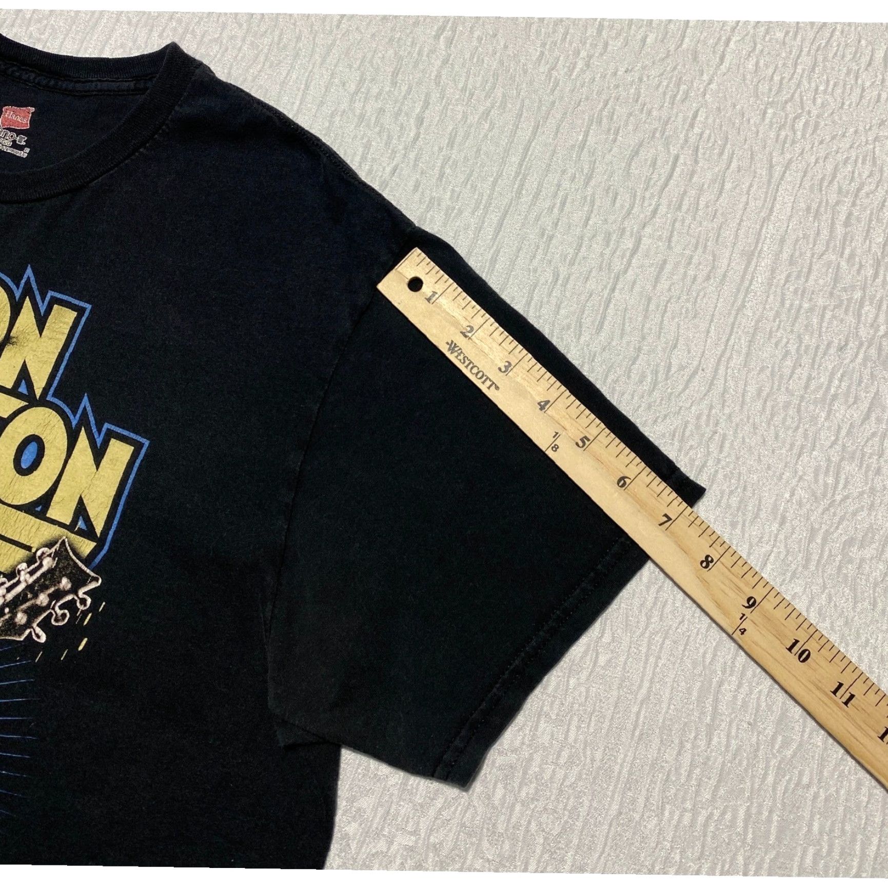 Hanes Damon Johnson Guitarist Graphic T-Shirt Black Rock Band Concert Tour Tee Hanes Tee Crew Neck Short Sleeve Men L Black Graphic Tee Size US L / EU 52-54 / 3 - 6 Thumbnail
