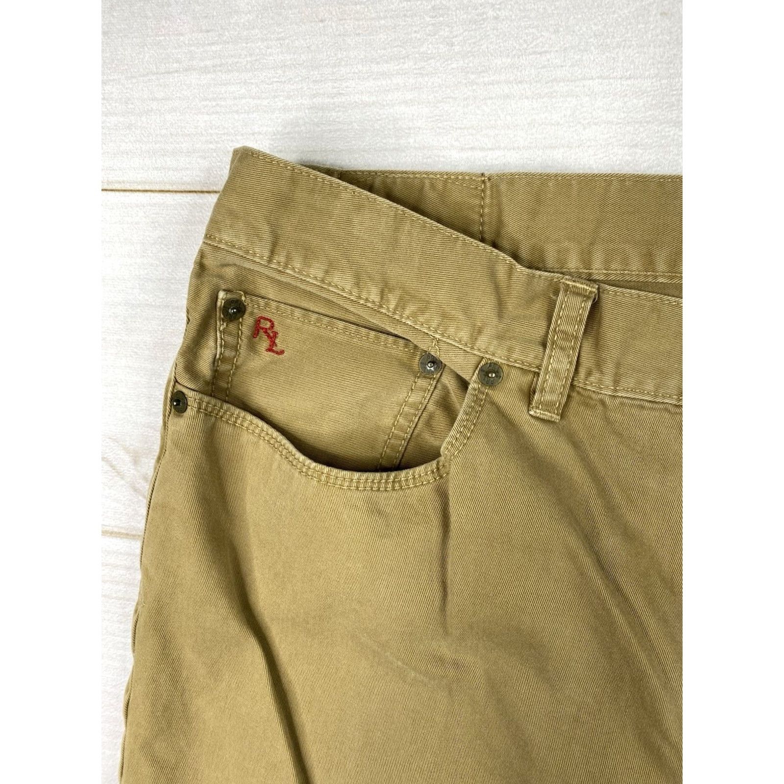 Polo Ralph Lauren Polo Ralph Lauren Pants Chino 36 Mens Beige Tan Khaki 100% Cotton Straight Leg Front Flat Beige Color Brand Mens Pants Size US M / EU 48-50 / 2 - 2 Thumbnail