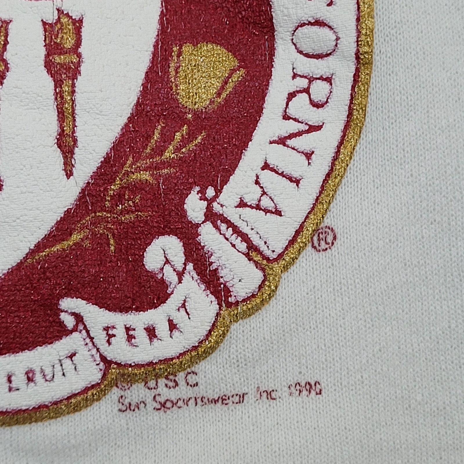 Vintage Vintage 1990 USC Trojans Sweatshirt Womens S/M 18x22 White Size M / US 6-8 / IT 42-44 - 16 Thumbnail