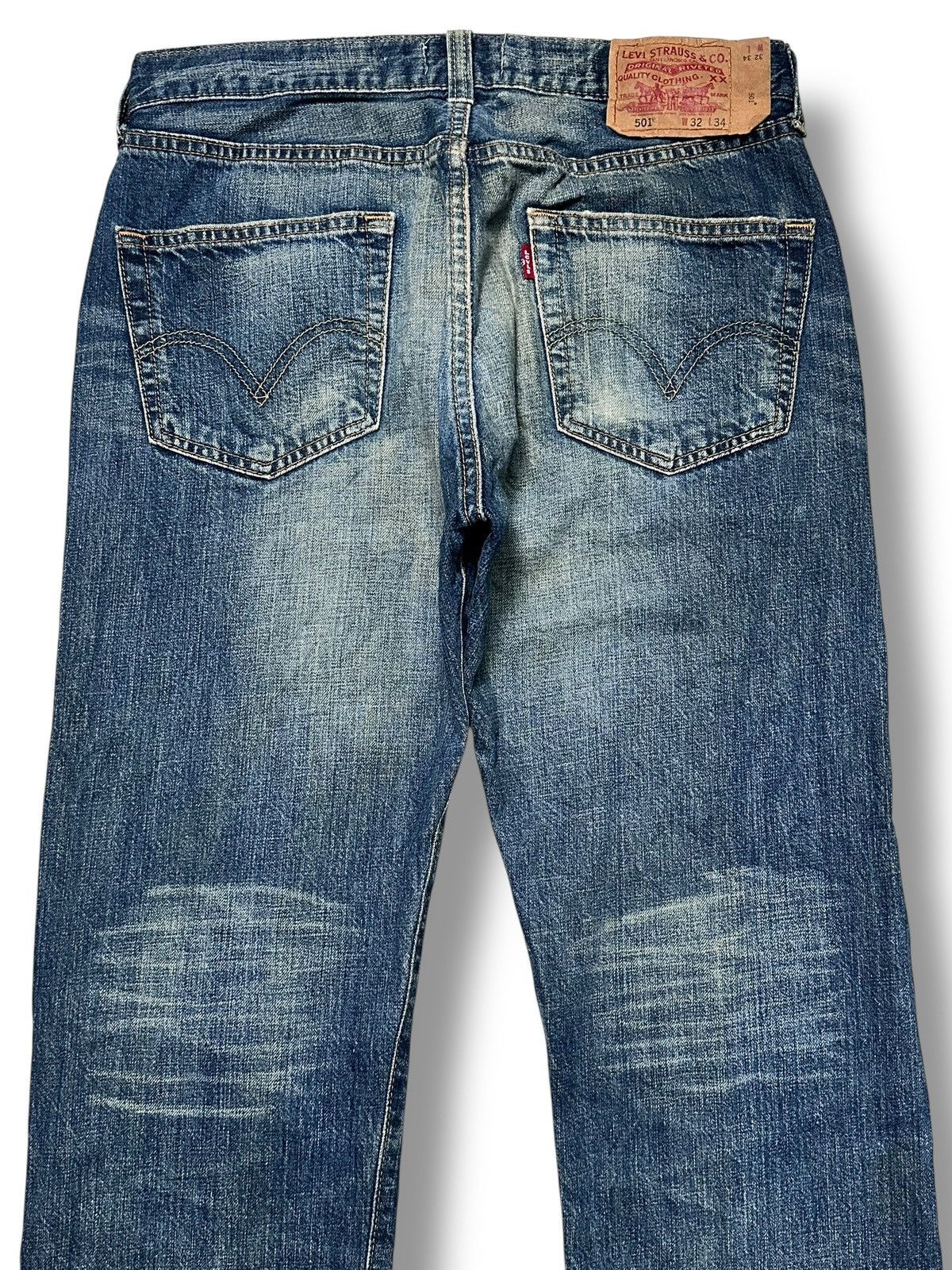 Levi's Levis 501 Vintage 90's Straight Cut Button Fly With Faded Size US 32 / EU 48 - 5 Thumbnail