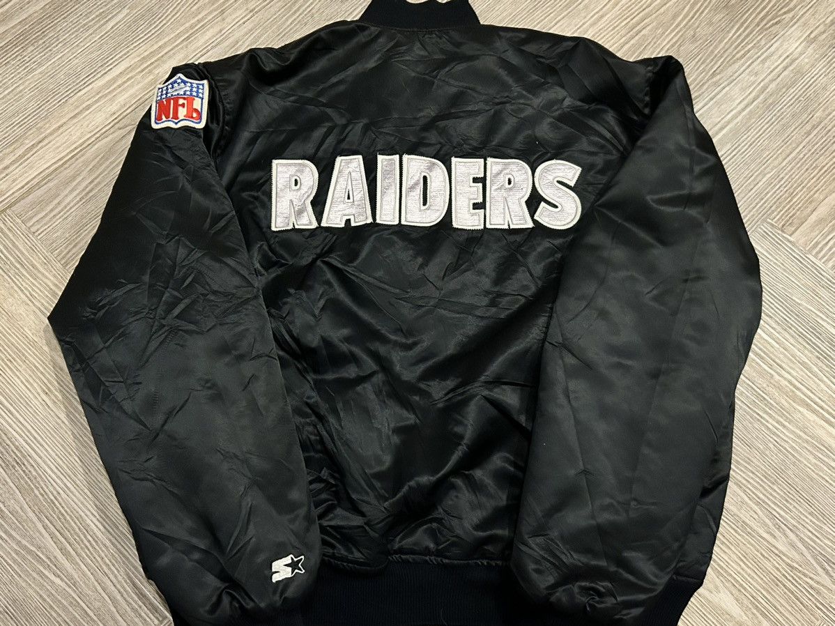 NFL × Starter × Vintage *VINTAGE 80s* Starter X Oakland Raiders - Reversible Jacket Size US XL / EU 56 / 4 - 5 Thumbnail
