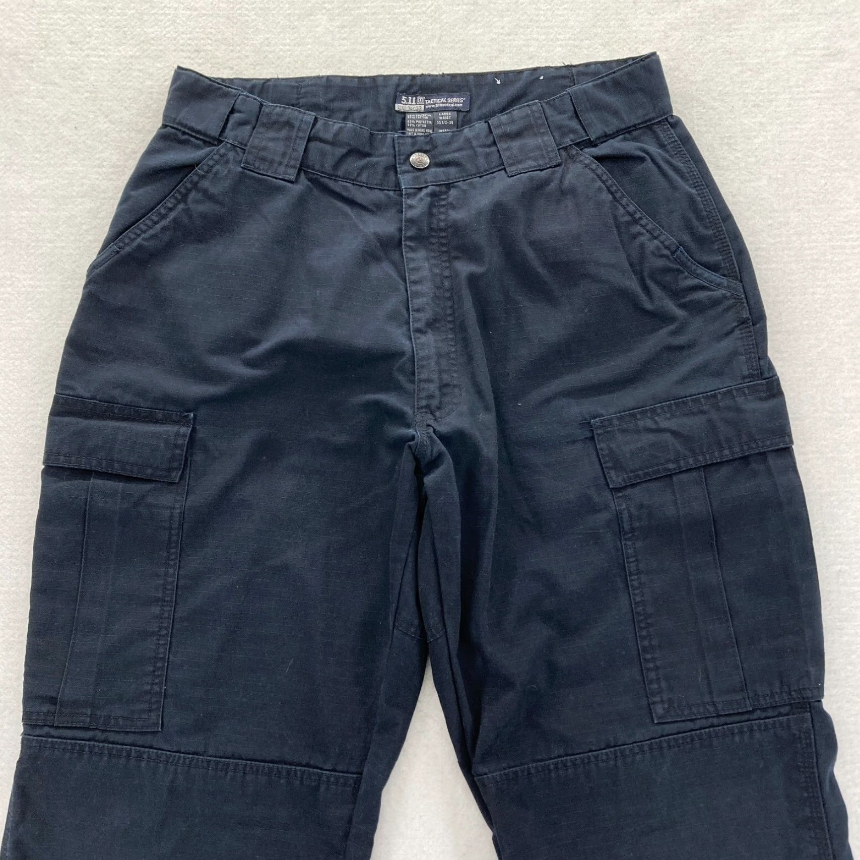 Vintage 5.11 Tactical TDU Ripstop Pants Mens Large Dark Navy Blue Double Knee Cargo Size US 33 - 2 Thumbnail