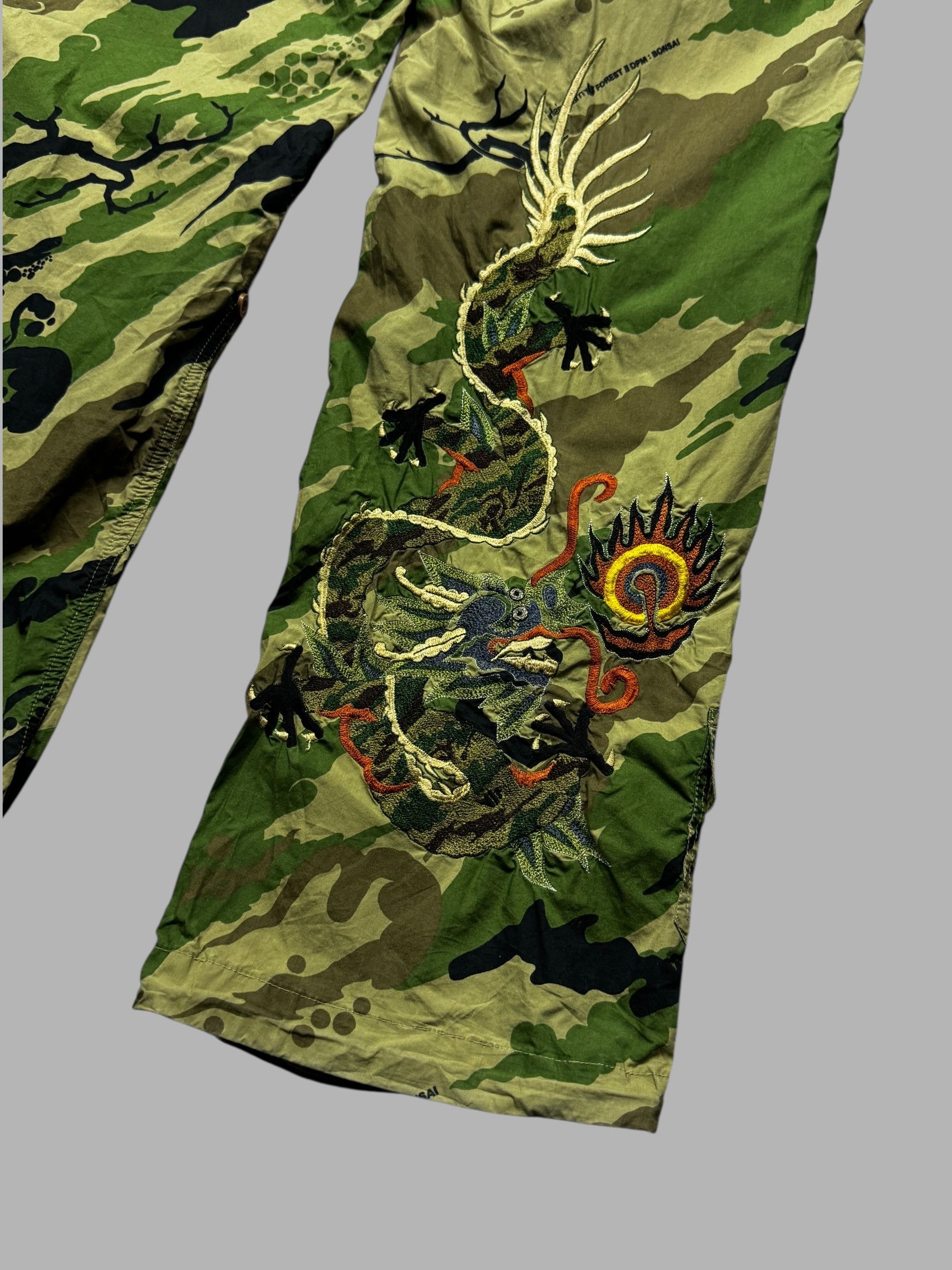 Maharishi Maharishi embroidered dragon Camo pants size 34 Size US 34 / EU 50 - 4 Thumbnail