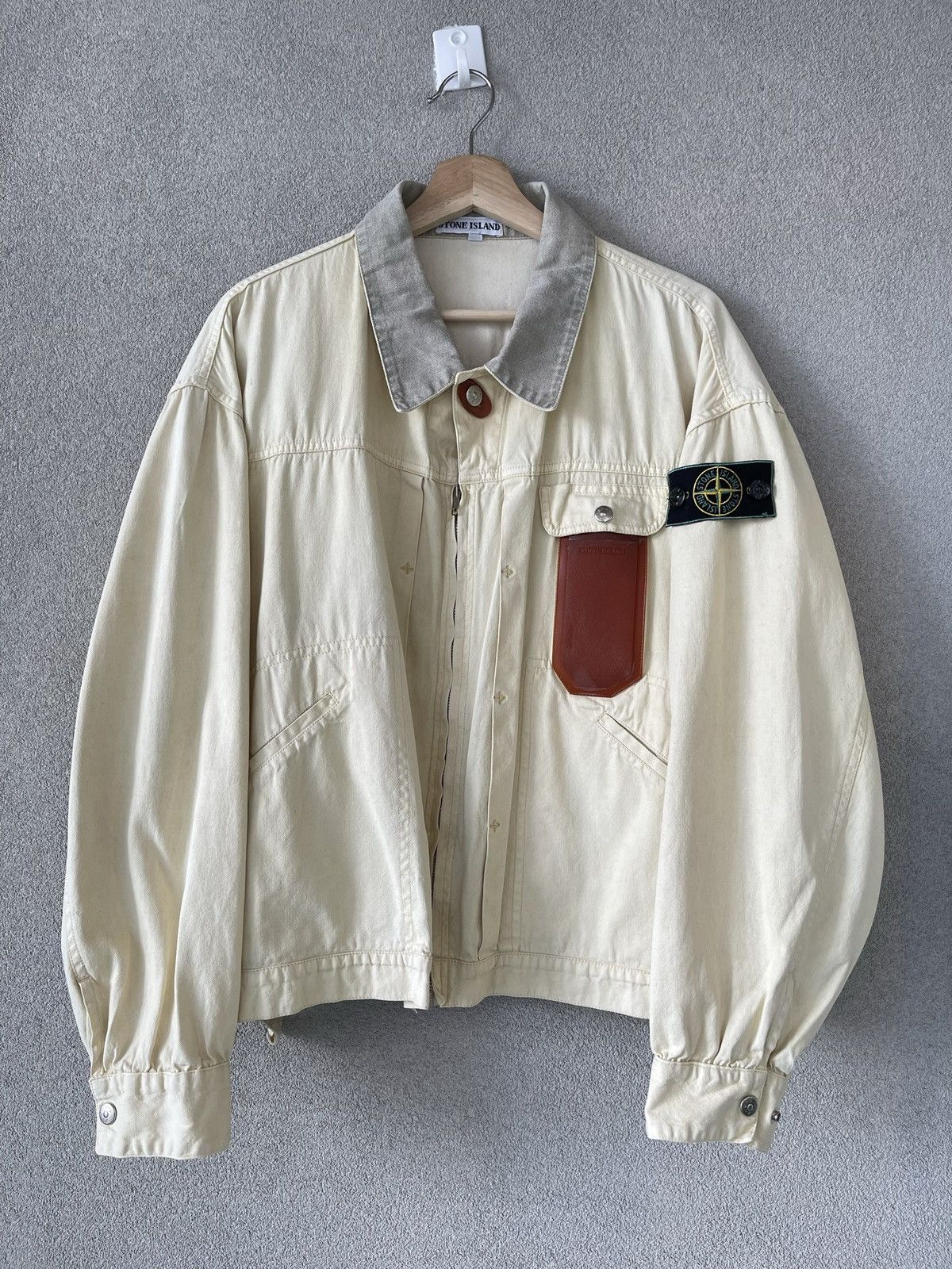 C.P. Company × Massimo Osti × Stone Island Stone Island 1988 vulcanized rubber pocket Hunting jacket Size US M / EU 48-50 / 2 - 5 Thumbnail