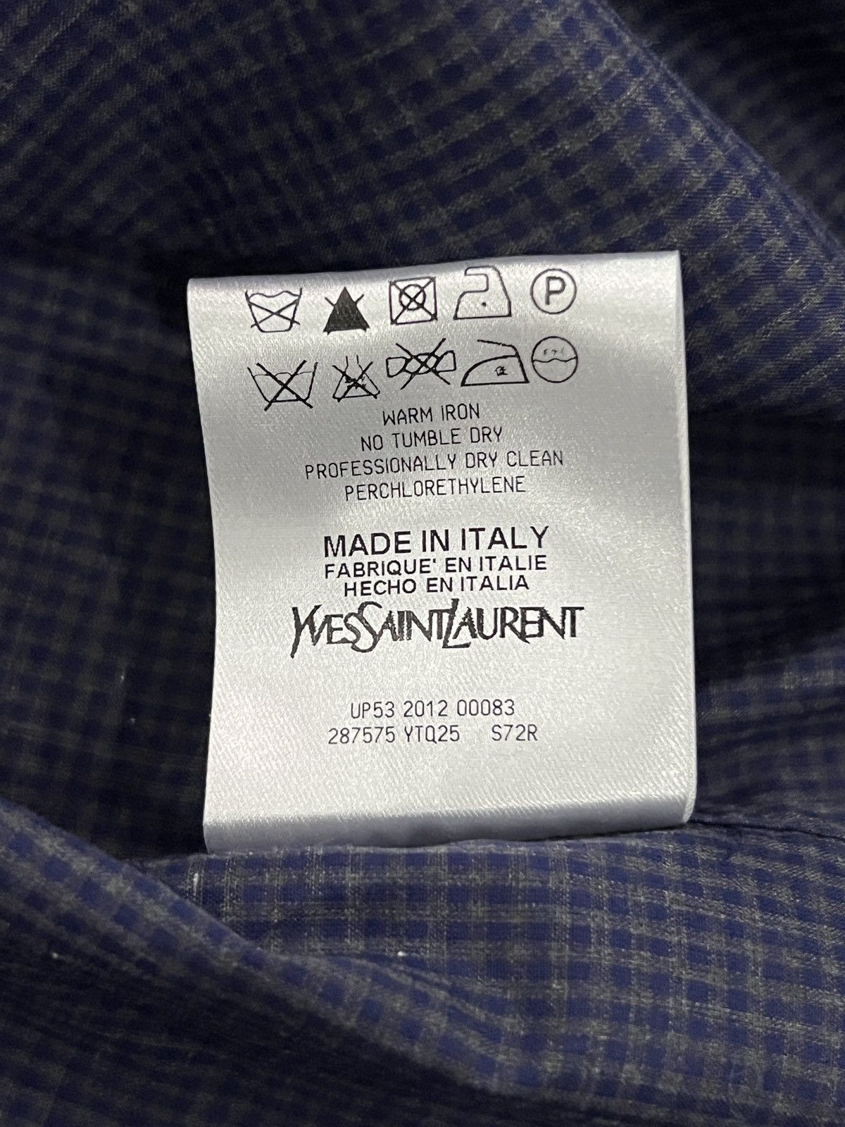Yves Saint Laurent Yves Saint Laurent 2012 Short Sleeve Shirt Size US XS / EU 42 / 0 - 14 Thumbnail
