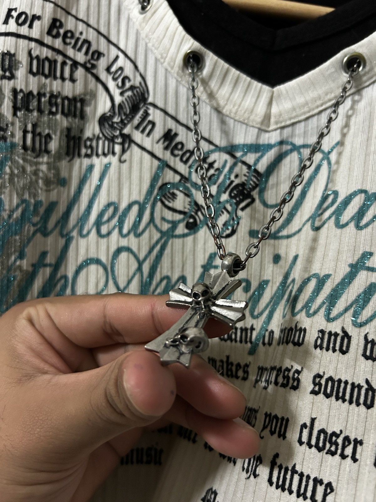 If Six Was Nine 2000’s Time step skull cross chain gothic punk japan Size US M / EU 48-50 / 2 - 6 Thumbnail