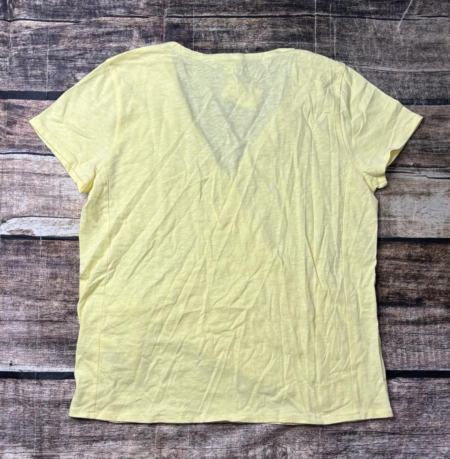 J.Crew J Crew Top Women's Large Cross Front Tie Cotton V-Neck NEW Size L / US 10 / IT 46 - 3 Thumbnail