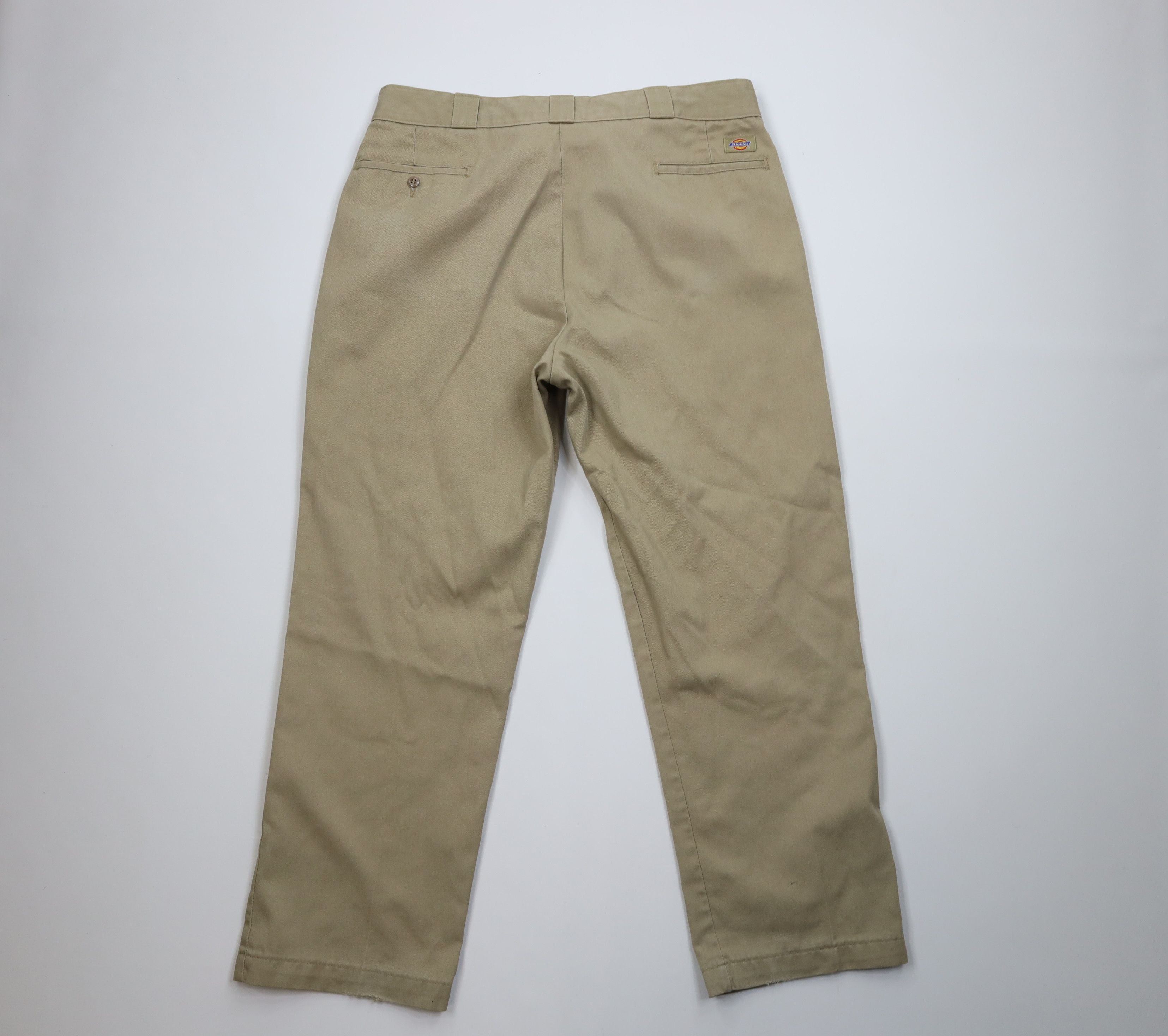 Dickies Vintage Y2K Dickies Spell Out Workwear Wide Leg Pants Beige Size US 40 / EU 56 - 10 Thumbnail
