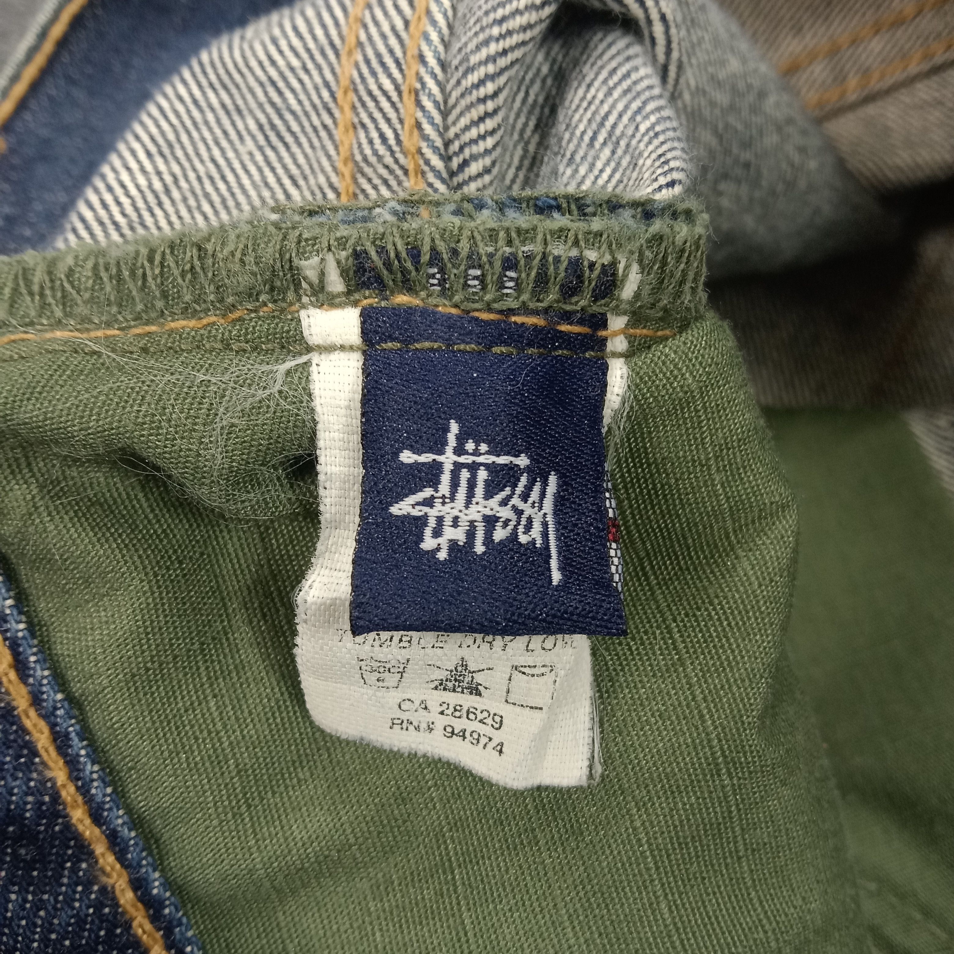 Stussy × Vintage Stussy Streetwear Japanese Style Custom Jeans Size US 37 - 15 Thumbnail