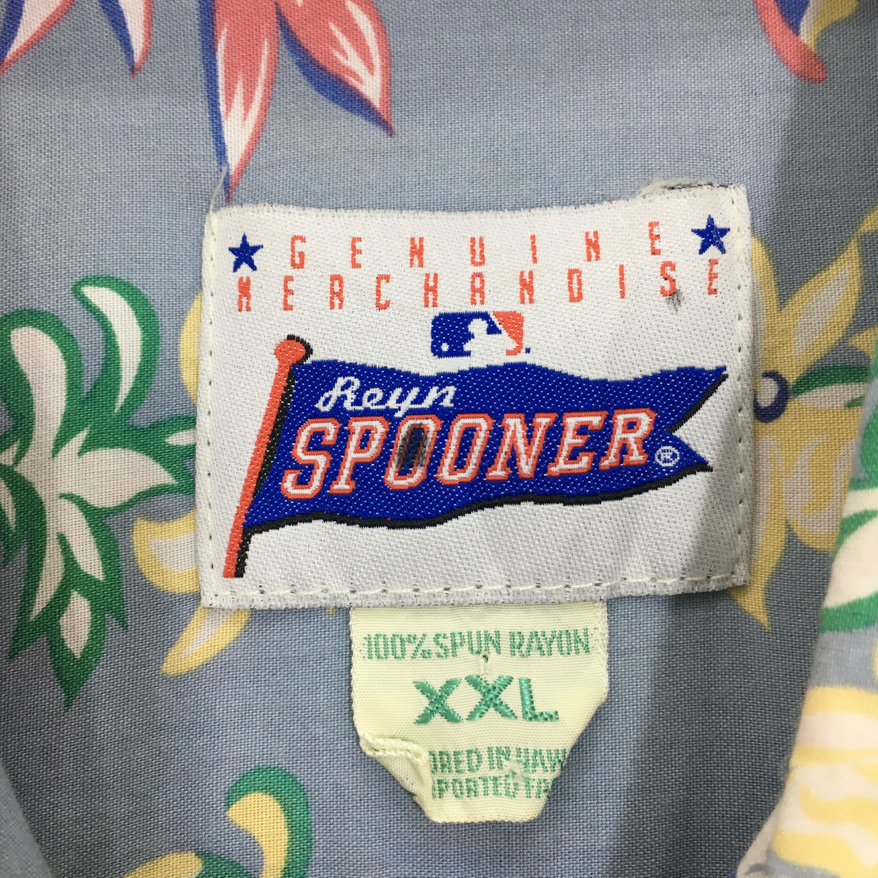 MLB × Reyn Spooner Vintage Reyn Spooner Hawaiian Atlanta Braves MLB Rayon Size US XXL / EU 58 / 5 - 5 Thumbnail