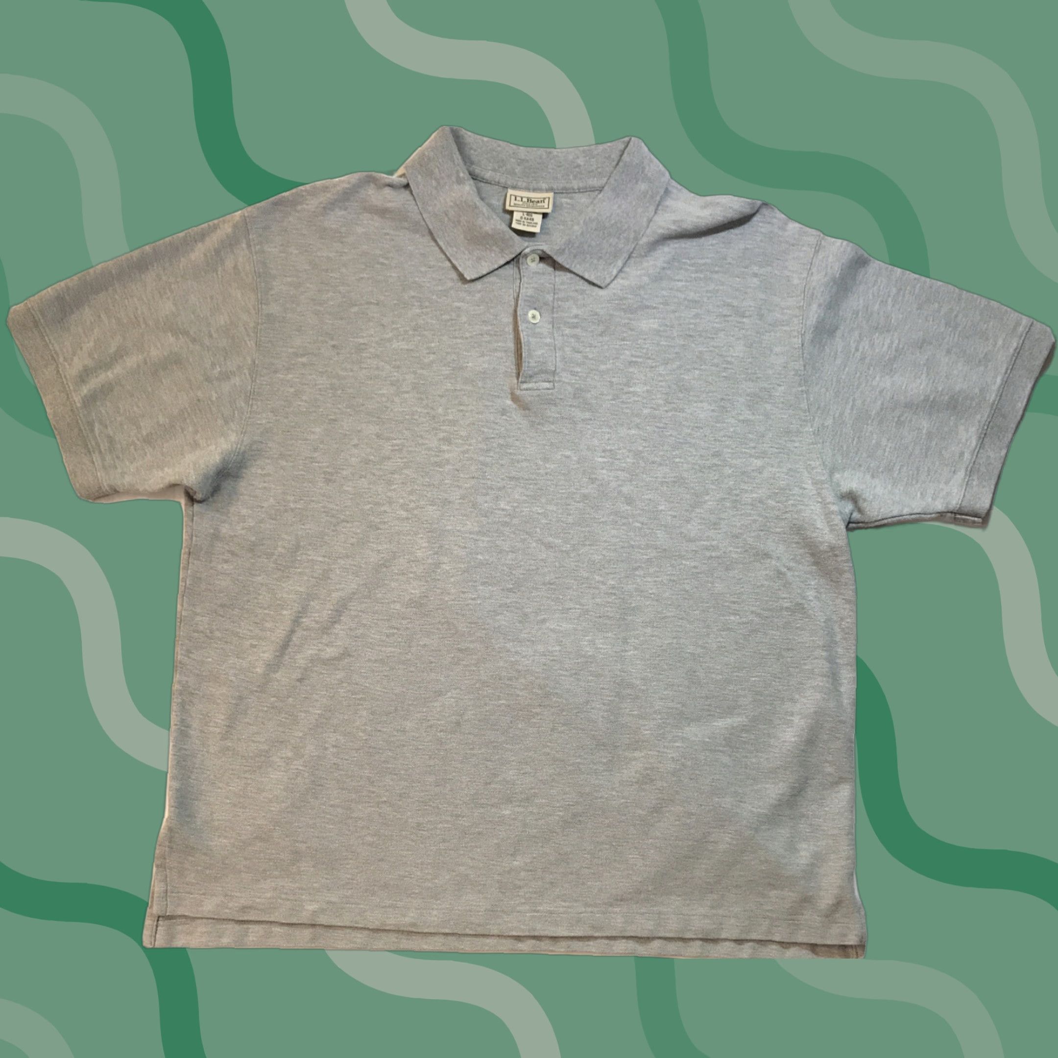 Vintage VINTAGE LL Bean Mens Polo Shirt L Regular Gray Collared Button Outdoors Classic Fit Short Sleeve Solid 100% Cotton N/A Size US L / EU 52-54 / 3 - 1 Thumbnail