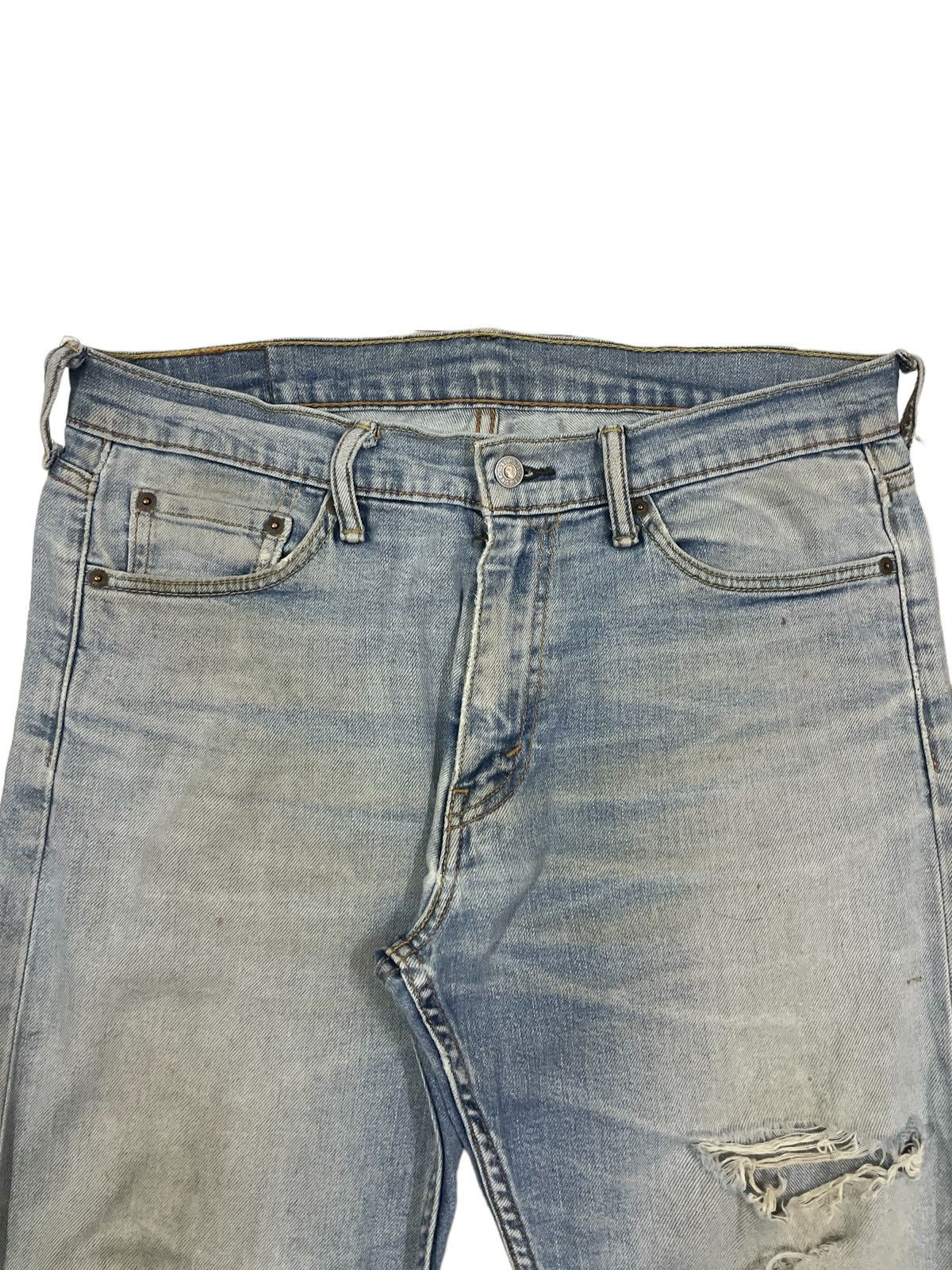 Levi's Vintage Clothing Vtg Levi’s 501 Loose Fit Straight Leg Ripped Jeans #3423 Size US 32 / EU 48 - 2 Thumbnail