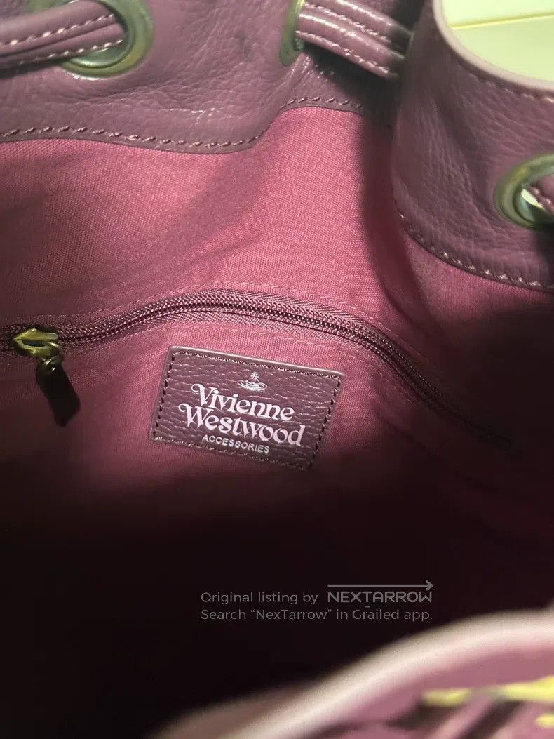 Vivienne Westwood Vivienne Westwood size os Real Leather Drawstring Backpack Size ONE SIZE - 8 Thumbnail