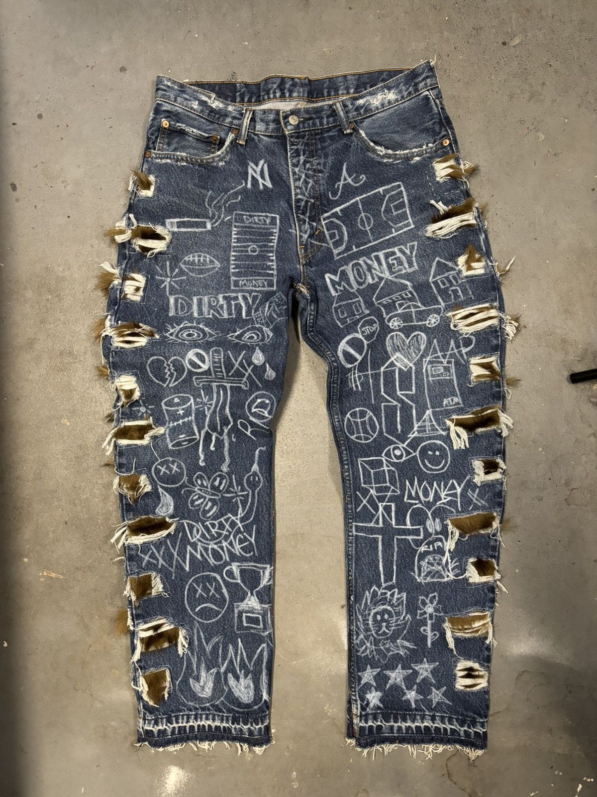 Levi's DirtyMoney x Levis Sketch Book Denim Size US 36 / EU 52 - 1 Thumbnail