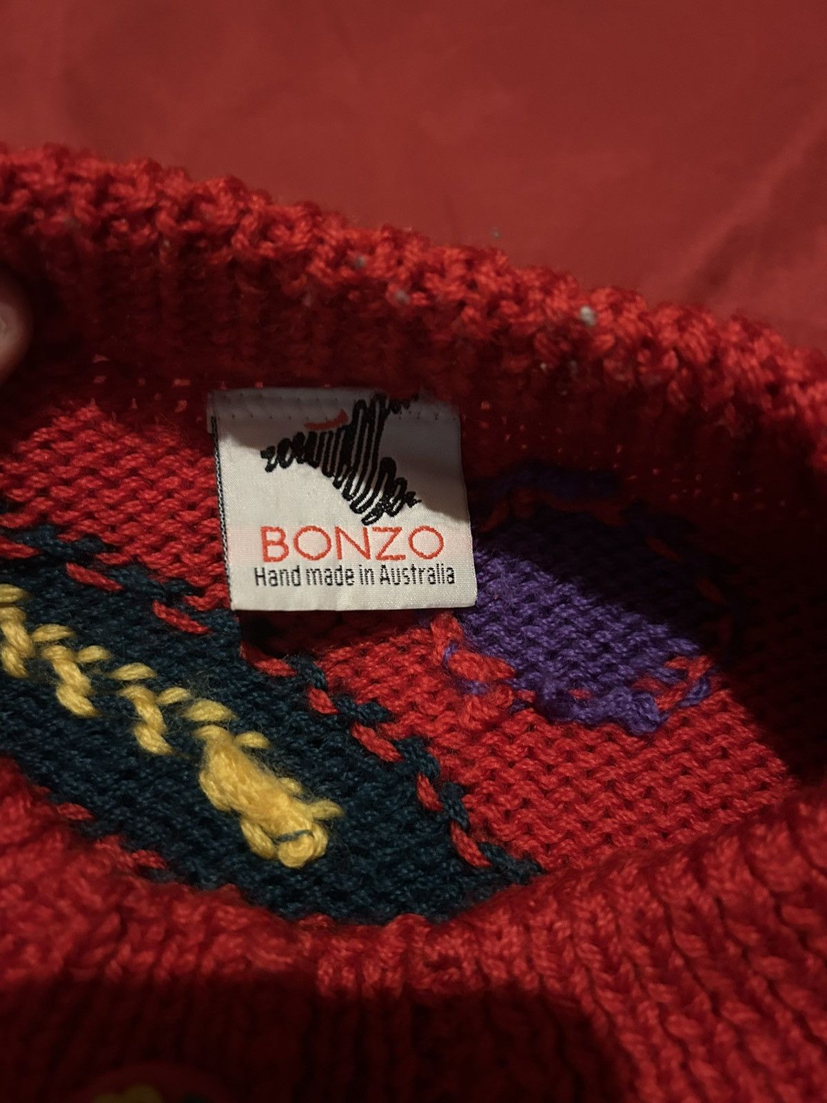 Other Bonzo Hand Knit Cardigan Size US L / EU 52-54 / 3 - 2 Thumbnail
