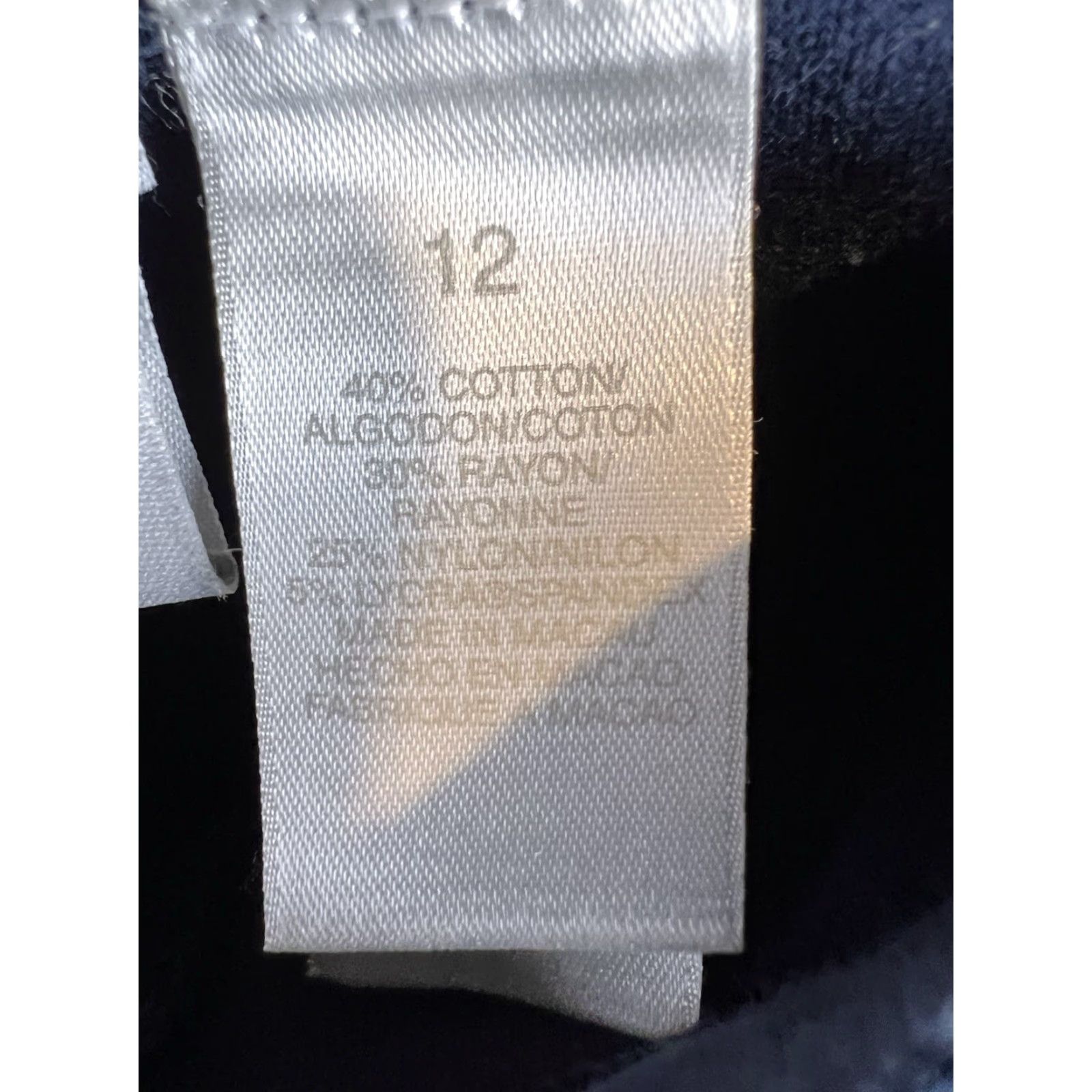 Liz Claiborne VINTAGE Liz Claiborne Sport Pants Womens 12 Navy Blue High Rise Dress Pants Tapered Casual Business Womens Size 34" / US 12 / IT 48 - 4 Thumbnail