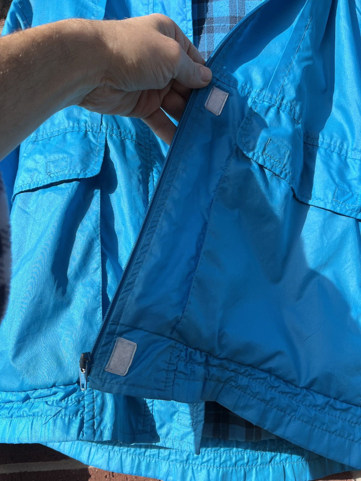 Vintage Bright Blue Vintage Bomber jacket / Parker / Windbreaker Size M / US 6-8 / IT 42-44 - 9 Thumbnail