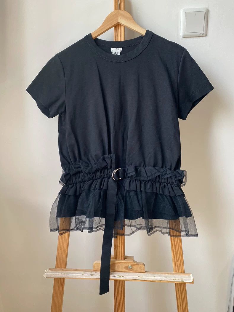 Comme des Garcons Comme Des Garcons Ninomiya Keisan Yarn Lace Belt Short Sle Size S / US 4 / IT 40 - 1 Thumbnail