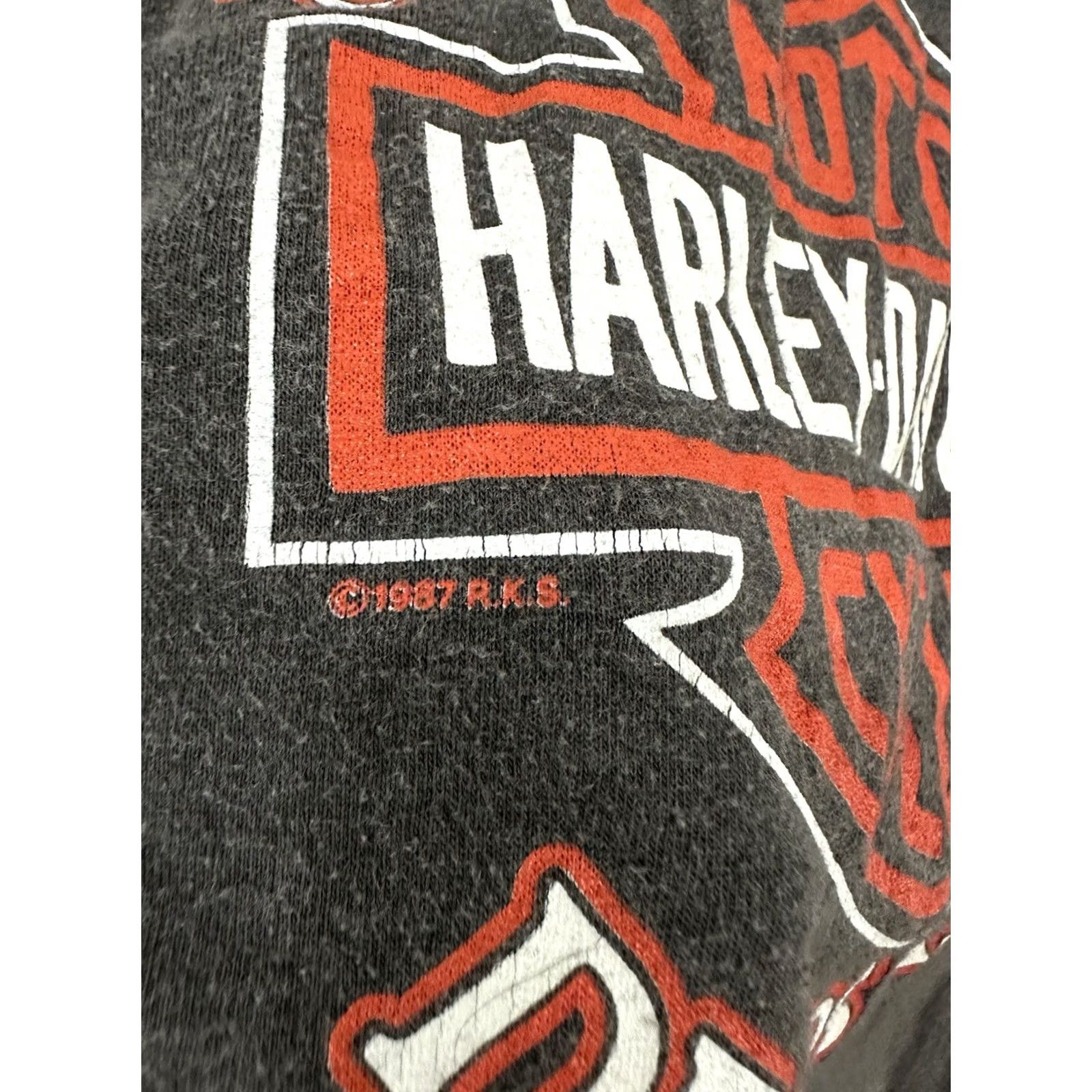 Harley Davidson VINTAGE 80s Harley-Davidson Boone Fall Rally Paper Thin Faded Biker T-Shirt XL Mens Size US XL / EU 56 / 4 - 4 Thumbnail