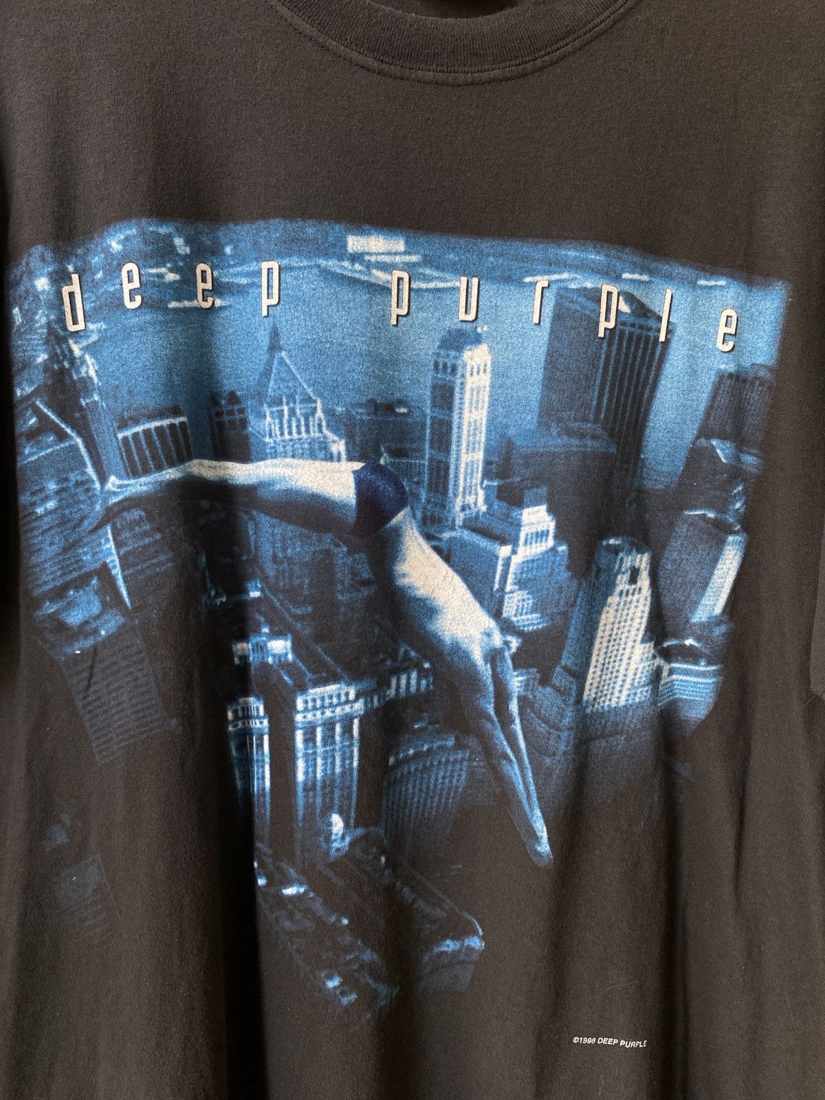 Band Tees × Vintage Vintage 1998 Deep Purple Boxy Cutting Band Tee Size US L / EU 52-54 / 3 - 3 Thumbnail
