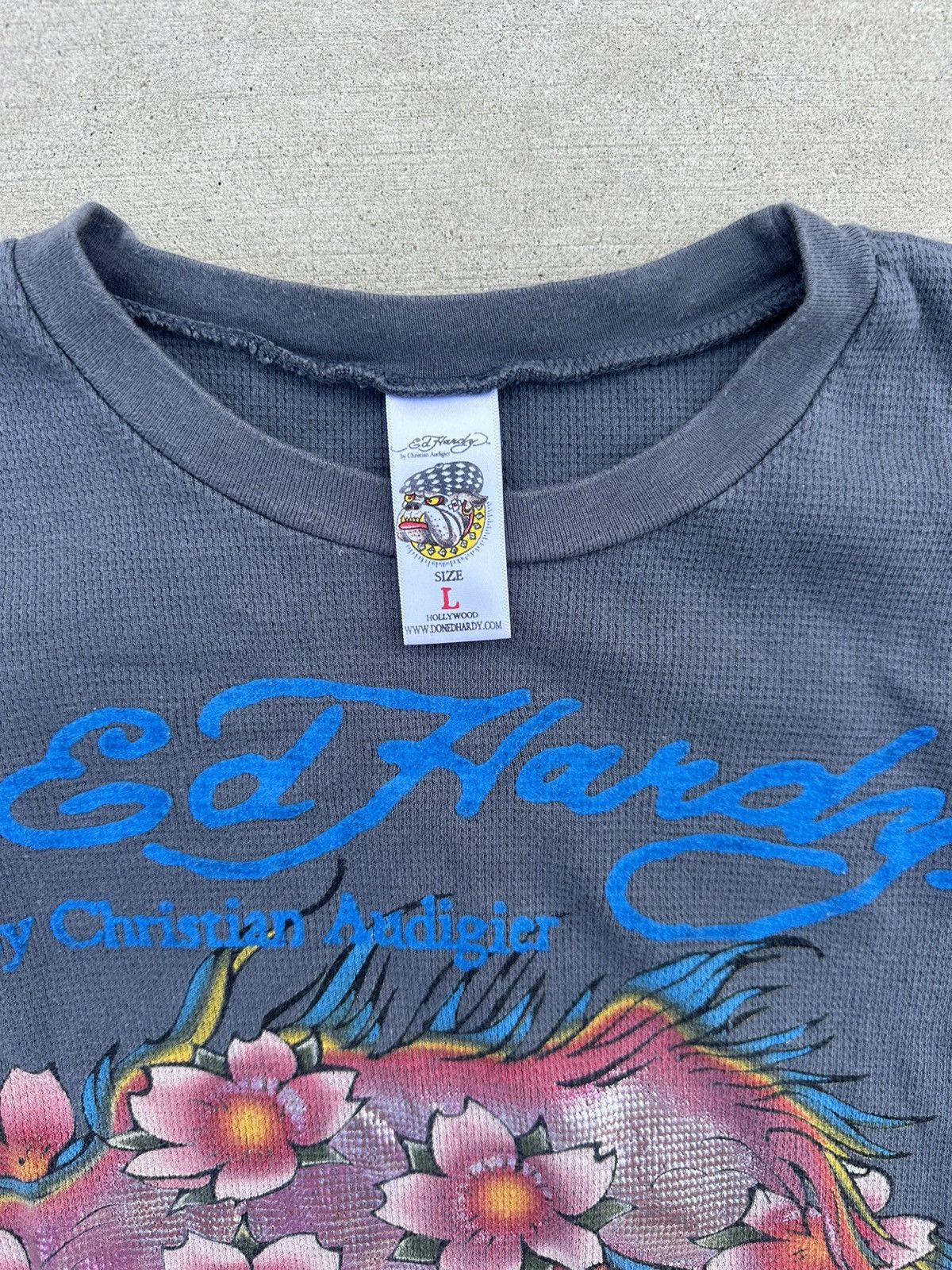 Christian Audigier Vintage Ed Hardy Christian Audigier Tattoo Y2k Thermal Large Size US L / EU 52-54 / 3 - 3 Thumbnail