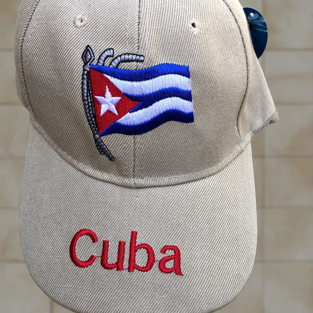 Vintage VINTAGE CUBA Flag Baseball Hat Men's One Size Embroidered Cap Adjustable Size ONE SIZE - 1 Thumbnail