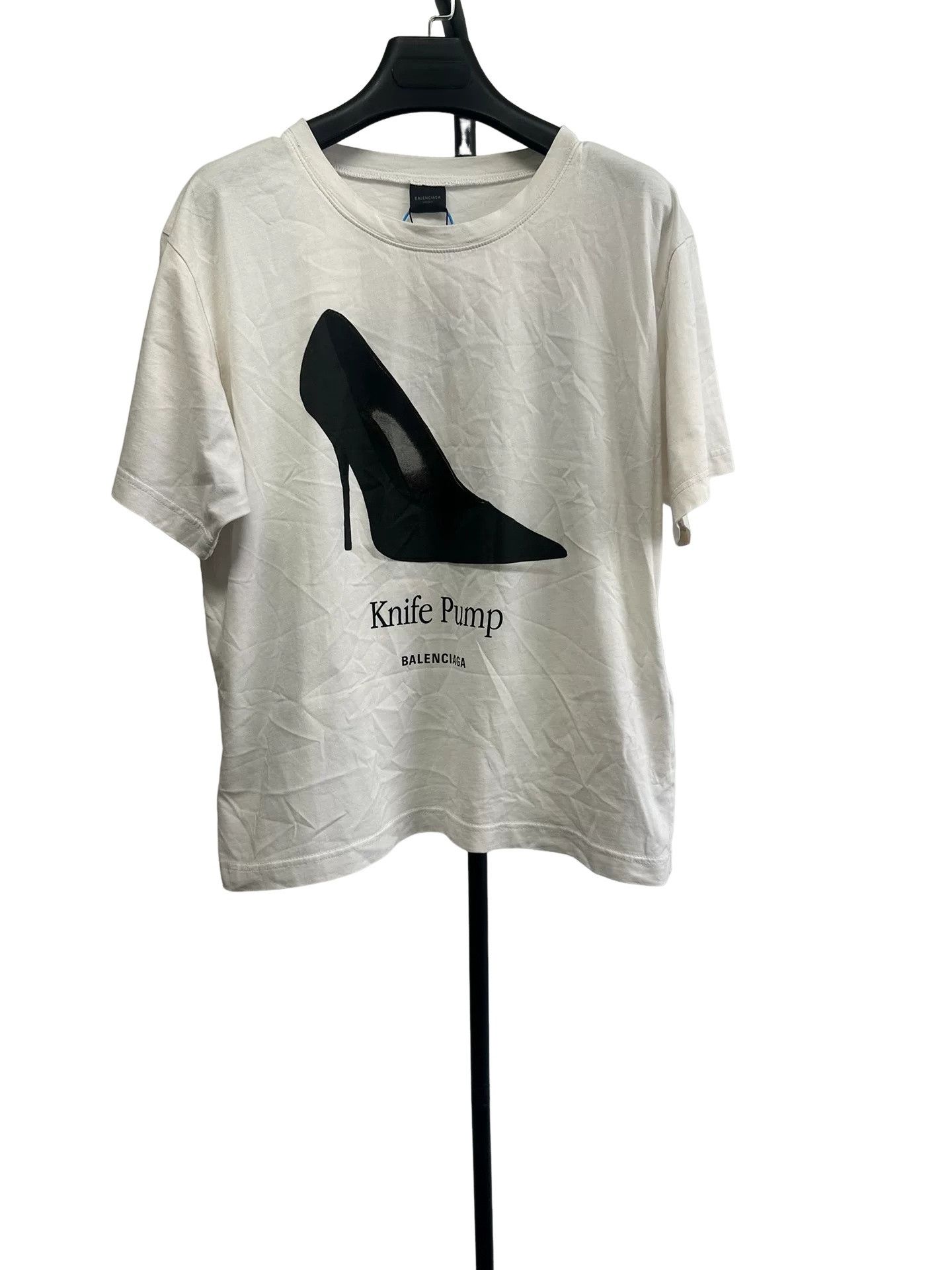 Balenciaga Balenciaga Knife Pump Graphic T-Shirt L Size US L / EU 52-54 / 3 - 1 Thumbnail