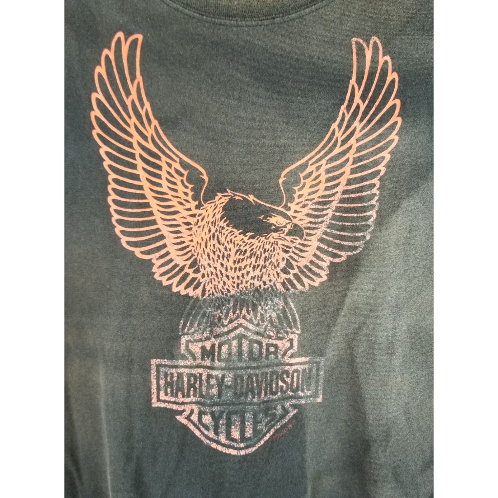 Harley Davidson VINTAGE Harley-Davidson OLD SCHOOL HD MC SUN FADED BLACK COTTON T-SHIRT XL Men Size US XL / EU 56 / 4 - 2 Thumbnail