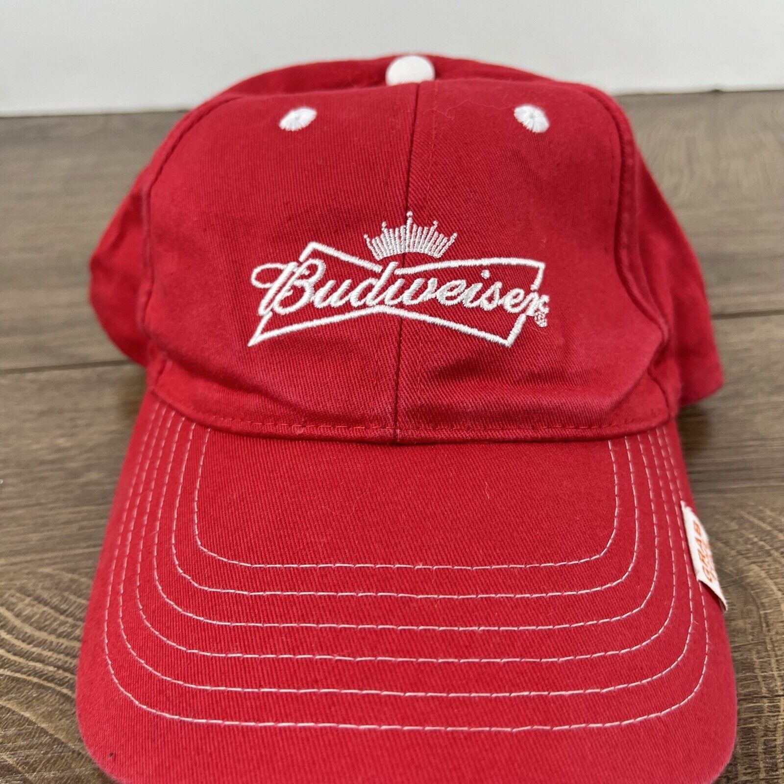 Budweiser Budweiser Hat Buds Hat Red Hat Adjustable Hat Red Adult Hat Size ONE SIZE - 6 Thumbnail