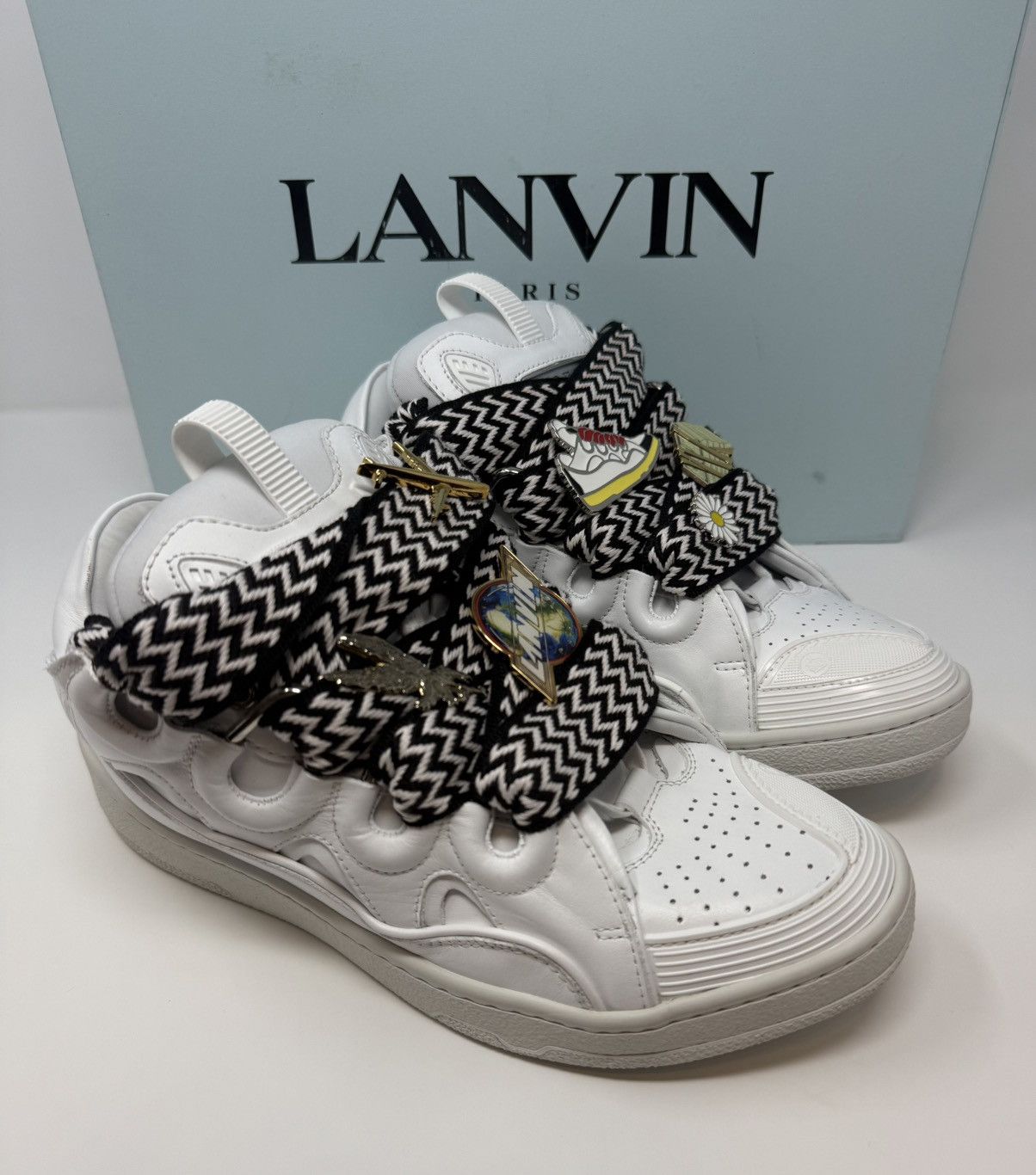 Lanvin Lanvin X Future Curb 3.0 Sneaker White Size US 7 / EU 40 - 1 Thumbnail