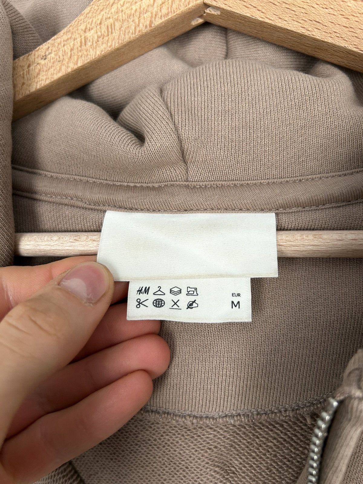 H&M H&M Basic Premium Blank Zip Baggy Hoodie Boxy Skate Size US M / EU 48-50 / 2 - 5 Thumbnail